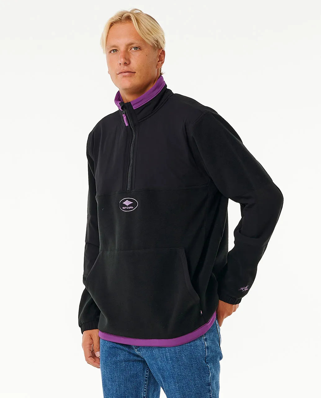 Anti-Series Quality Surf Products 1/4 Zip Crew - Rip Curl - Beechworth Emporium