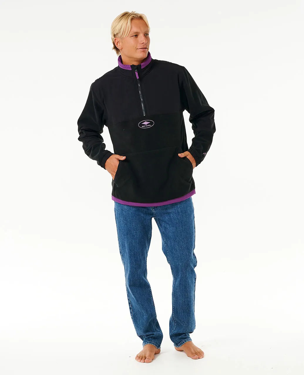 Anti-Series Quality Surf Products 1/4 Zip Crew - Rip Curl - Beechworth Emporium