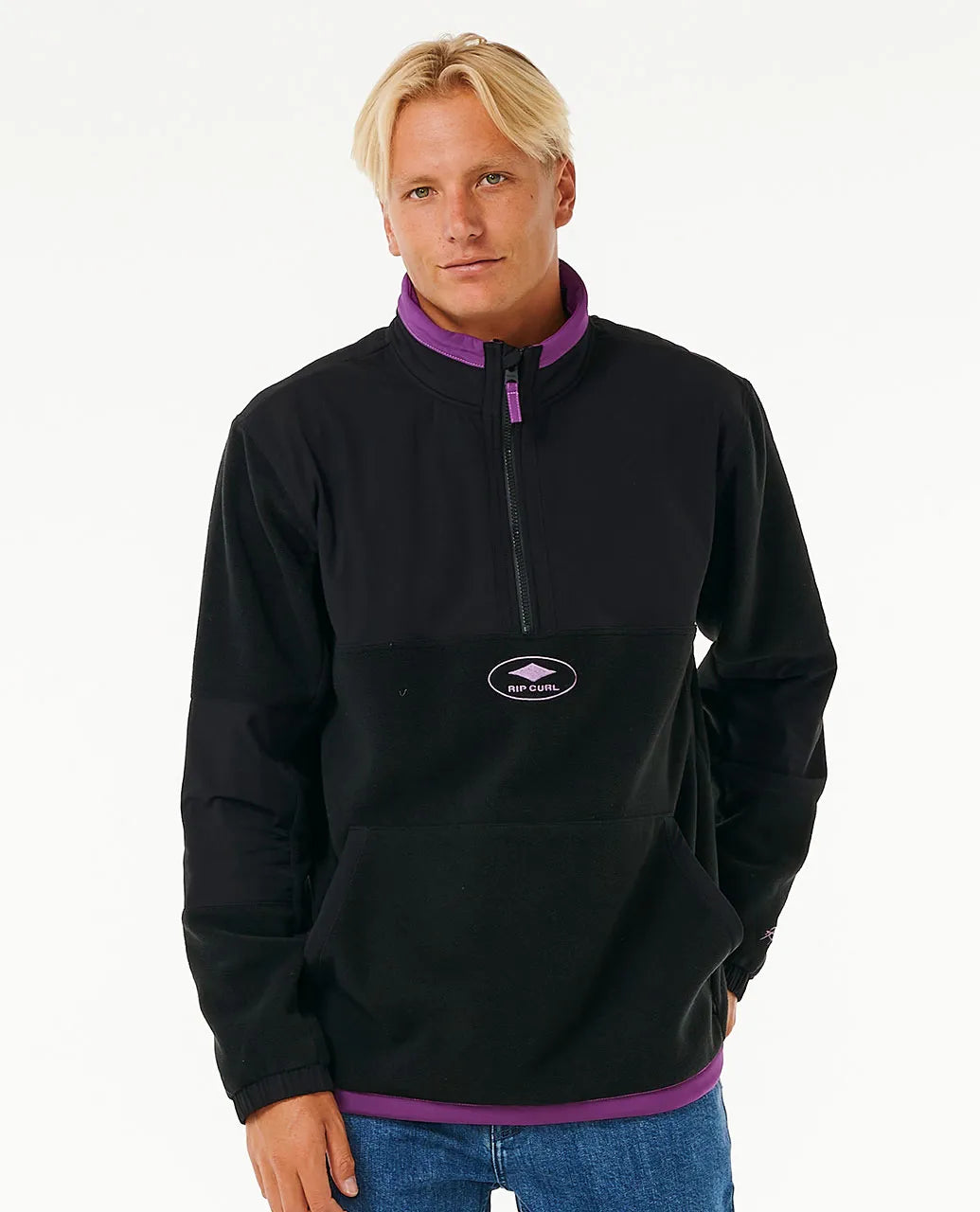 Anti-Series Quality Surf Products 1/4 Zip Crew - Rip Curl - Beechworth Emporium