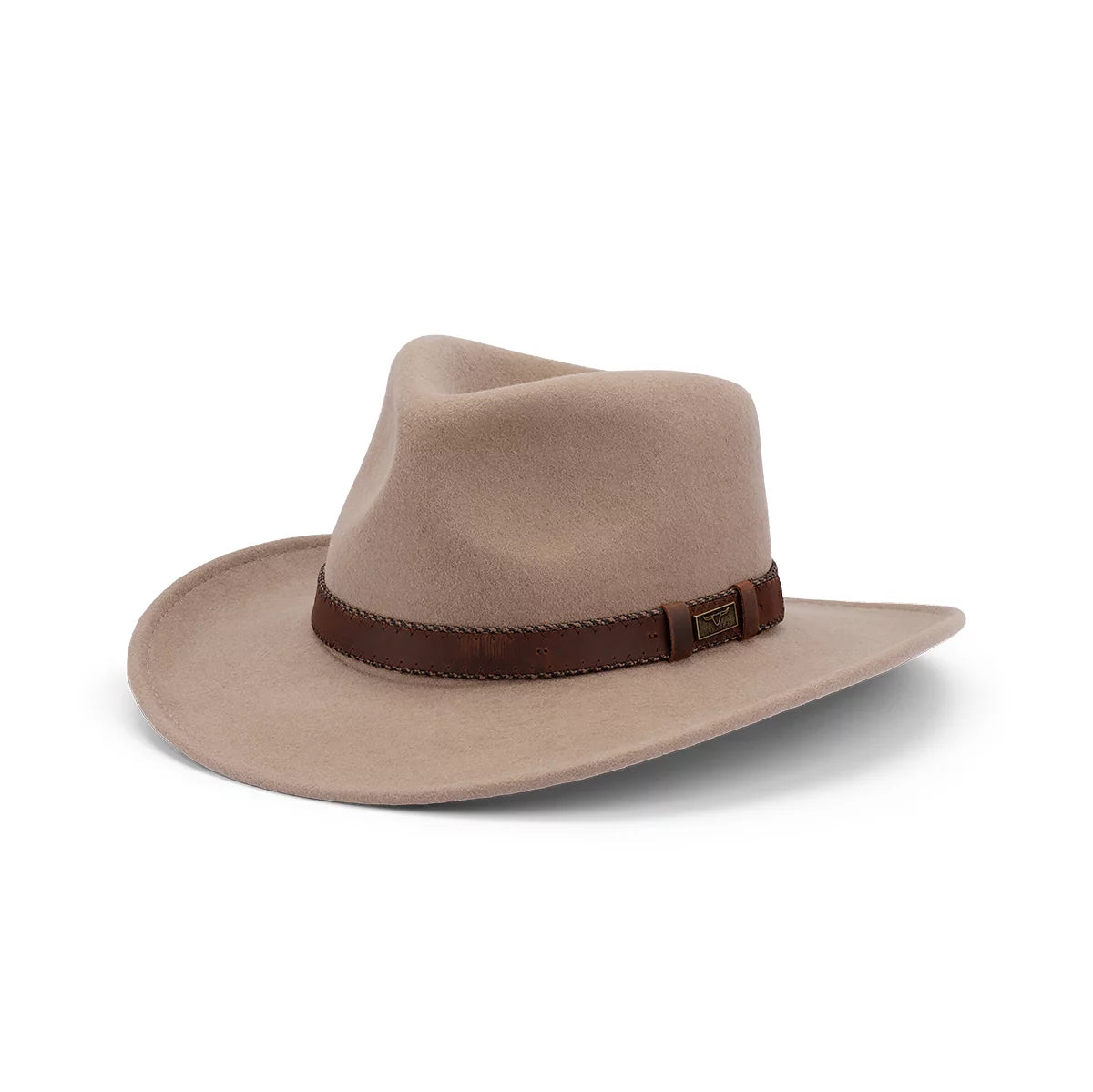 Buck Flinders Wool Felt Outback Hat | Putty -  - Beechworth Emporium