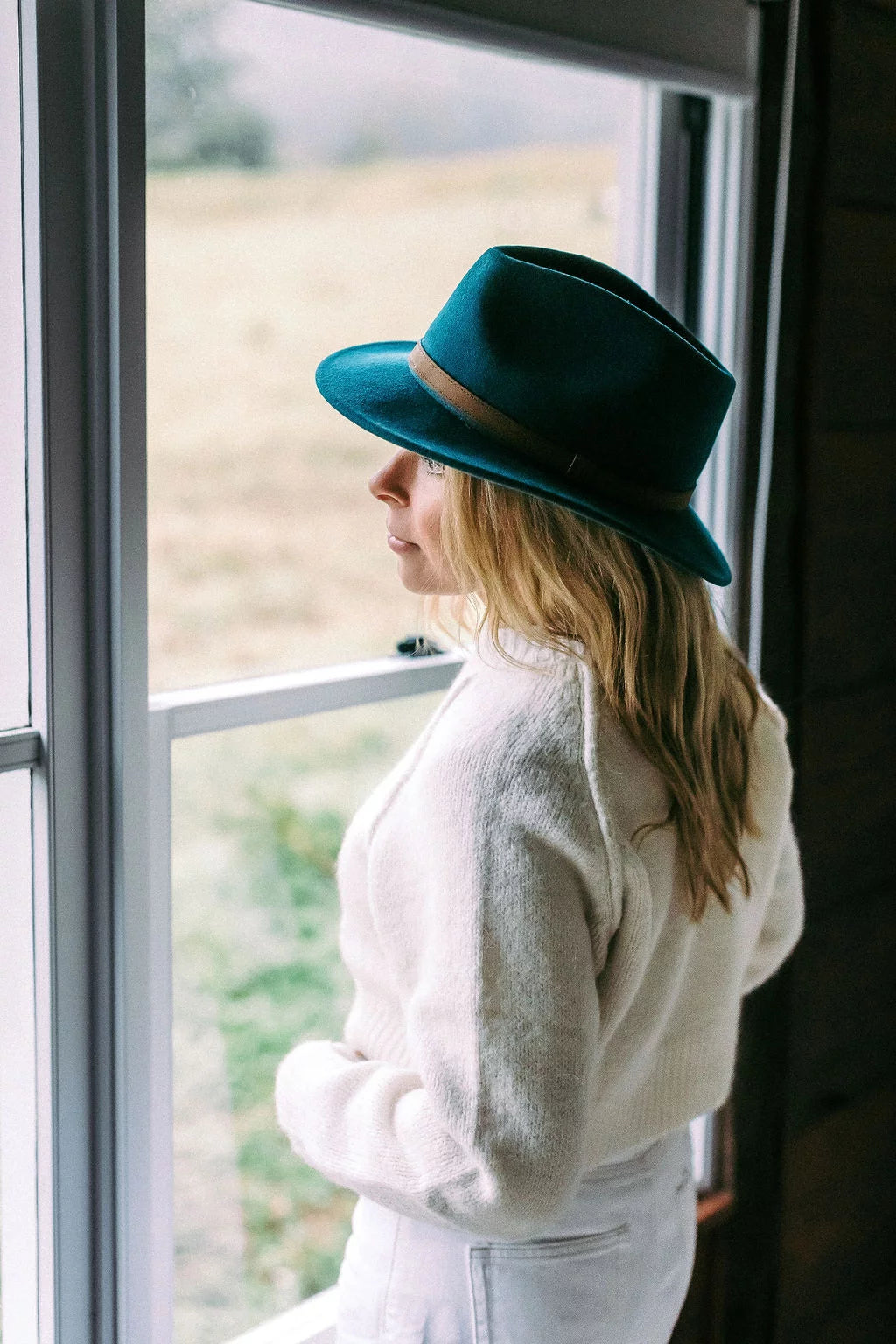 Nolan Australian Wool Felt Fedora | Teal -  - Beechworth Emporium