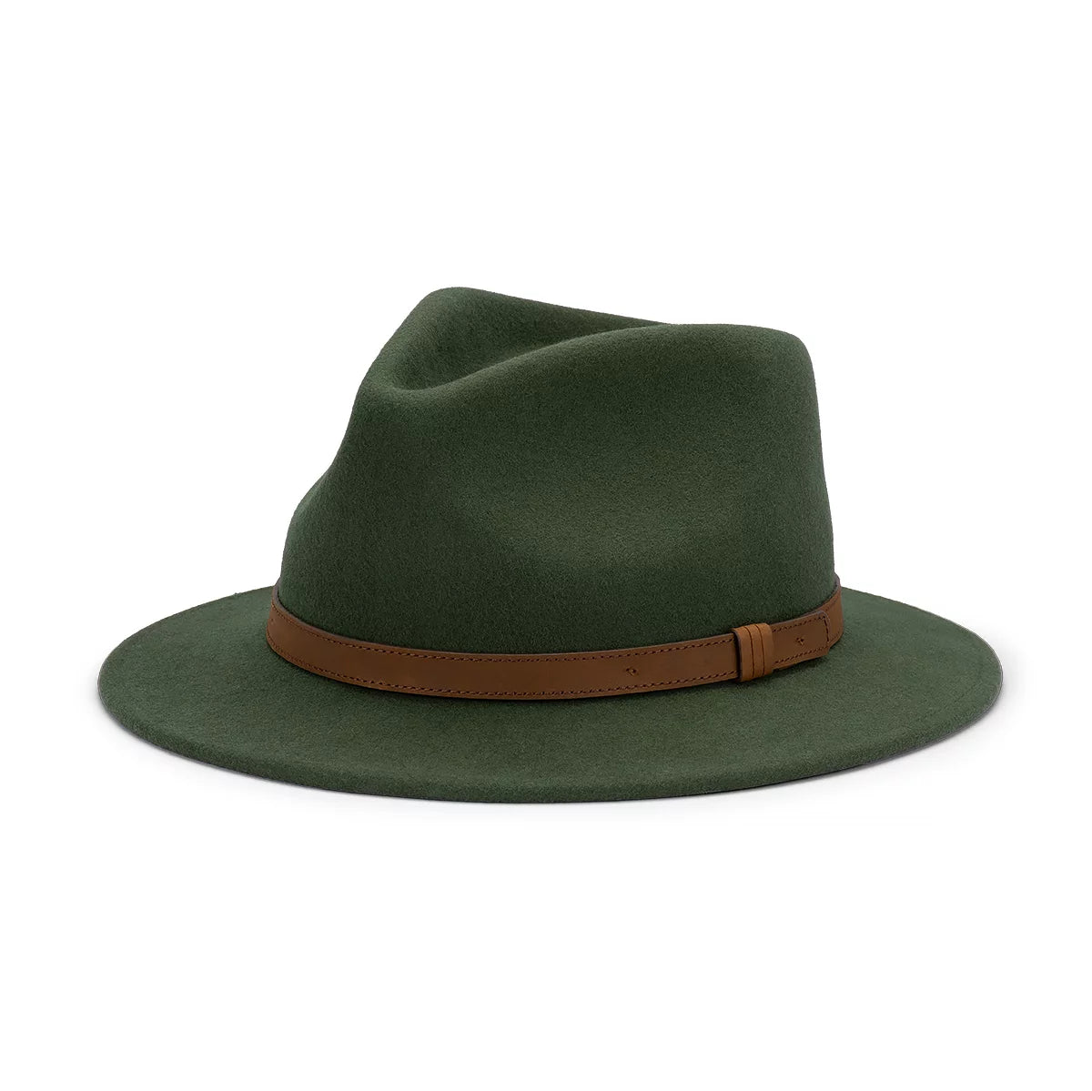 Nolan Australia Wool Felt Fedora | Olive - - Beechworth Emporium