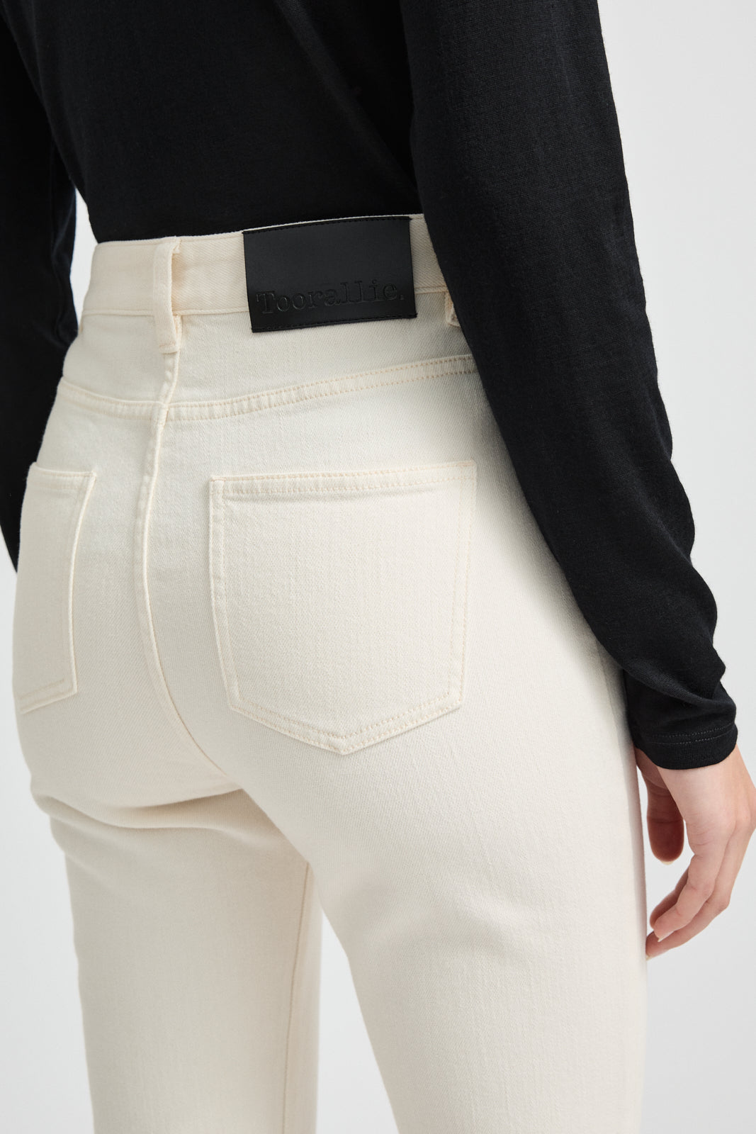 High Rise Straight Leg MERINO-DENIM™ Jean | Ecru -  - Beechworth Emporium