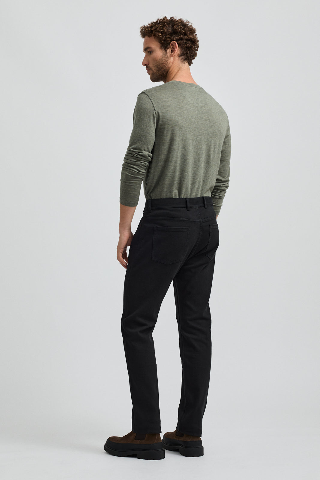 Regular Straight Leg MERINO-DENIM™ Jean | Black -  - Beechworth Emporium