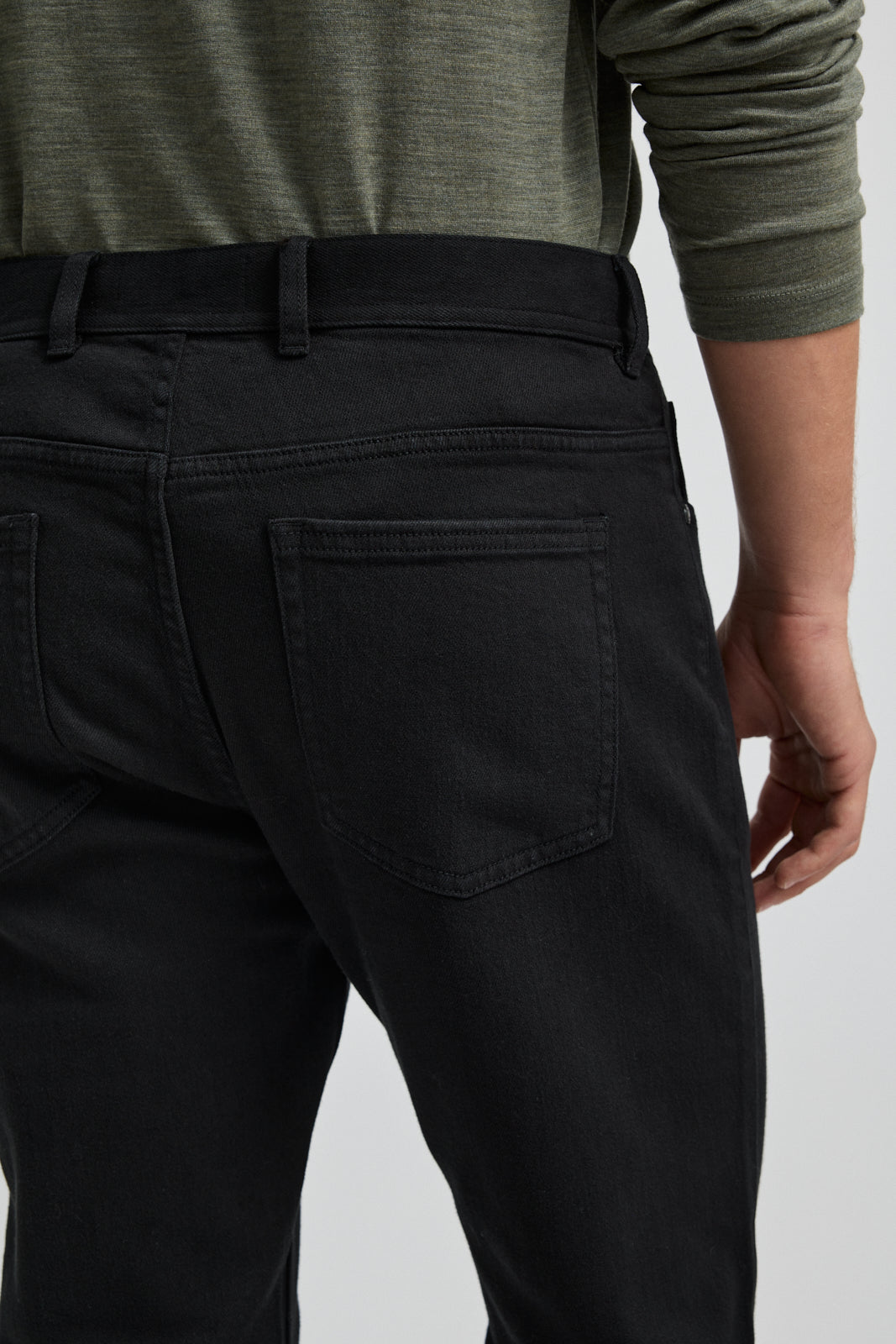 Regular Straight Leg MERINO-DENIM™ Jean | Black -  - Beechworth Emporium