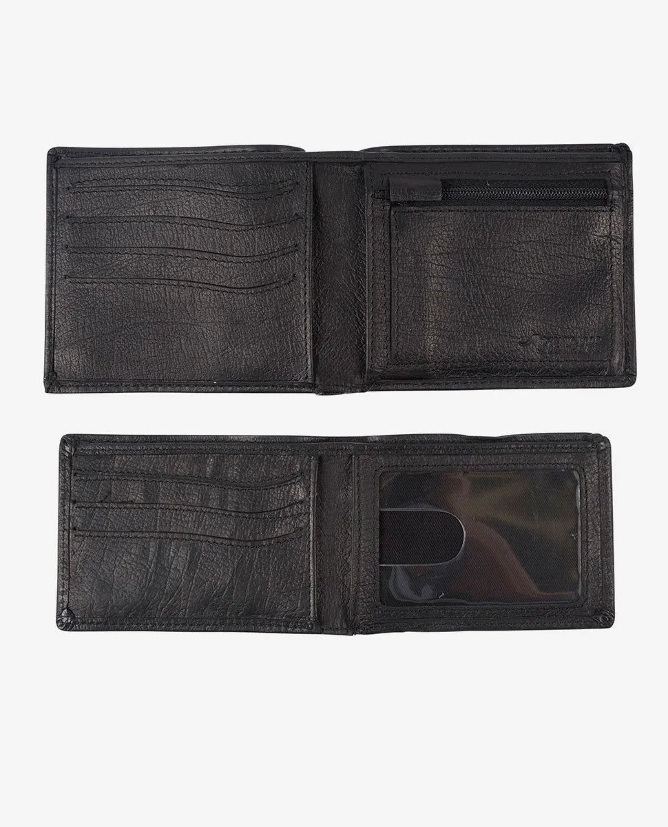 K-Roo RFID 2 in 1 Leather Wallet | Black - Rip Curl - Beechworth Emporium