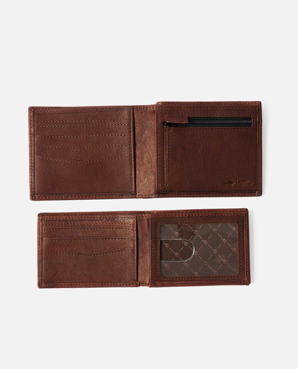 K-Roo RFID 2 in 1 Leather Wallet | Brown - Rip Curl - Beechworth Emporium