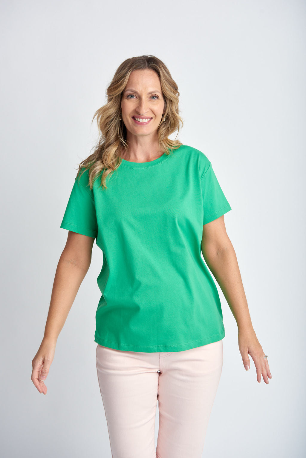 Basic Crew Neck Tee | Kelly Green -  - Beechworth Emporium
