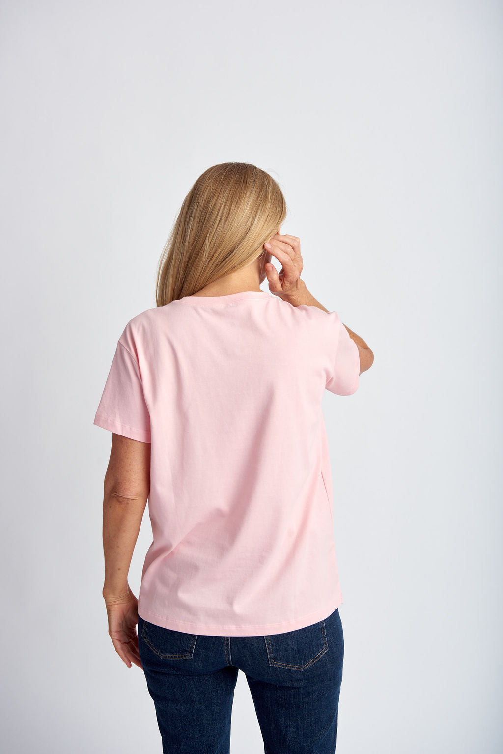 Basic Crew Neck Tee | Tickle Pink -  - Beechworth Emporium