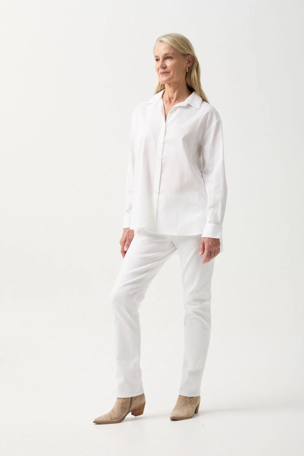 Cotton Poplin Oversized Basic Shirt -  - Beechworth Emporium