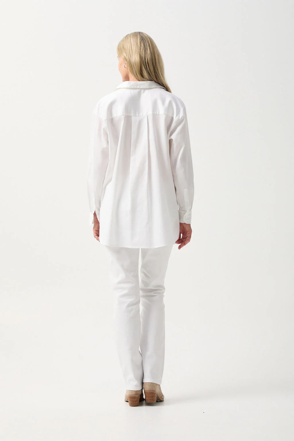 Cotton Poplin Oversized Basic Shirt -  - Beechworth Emporium
