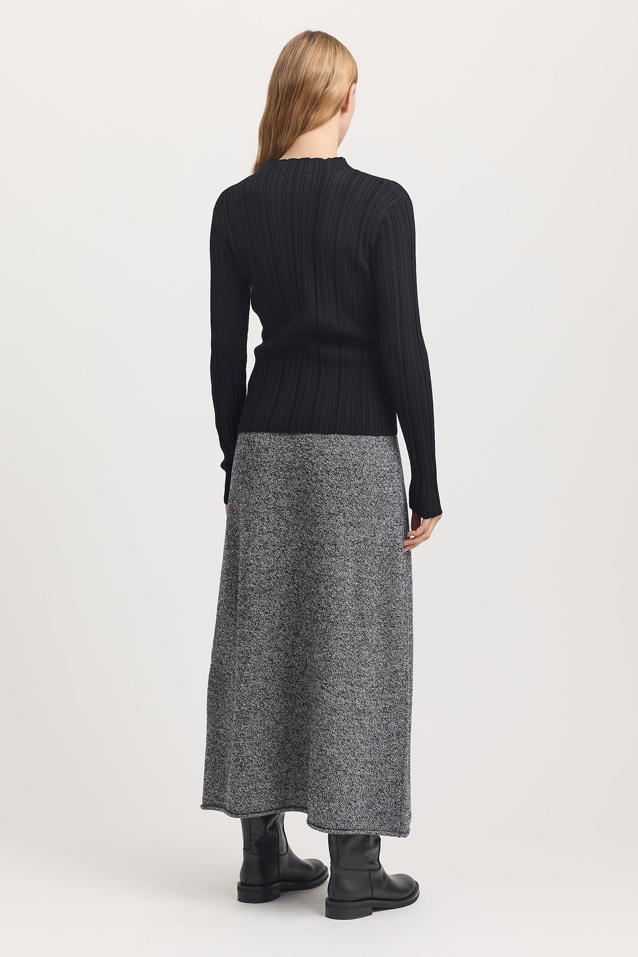 Variegated Rib Cardigan | Black -  - Beechworth Emporium