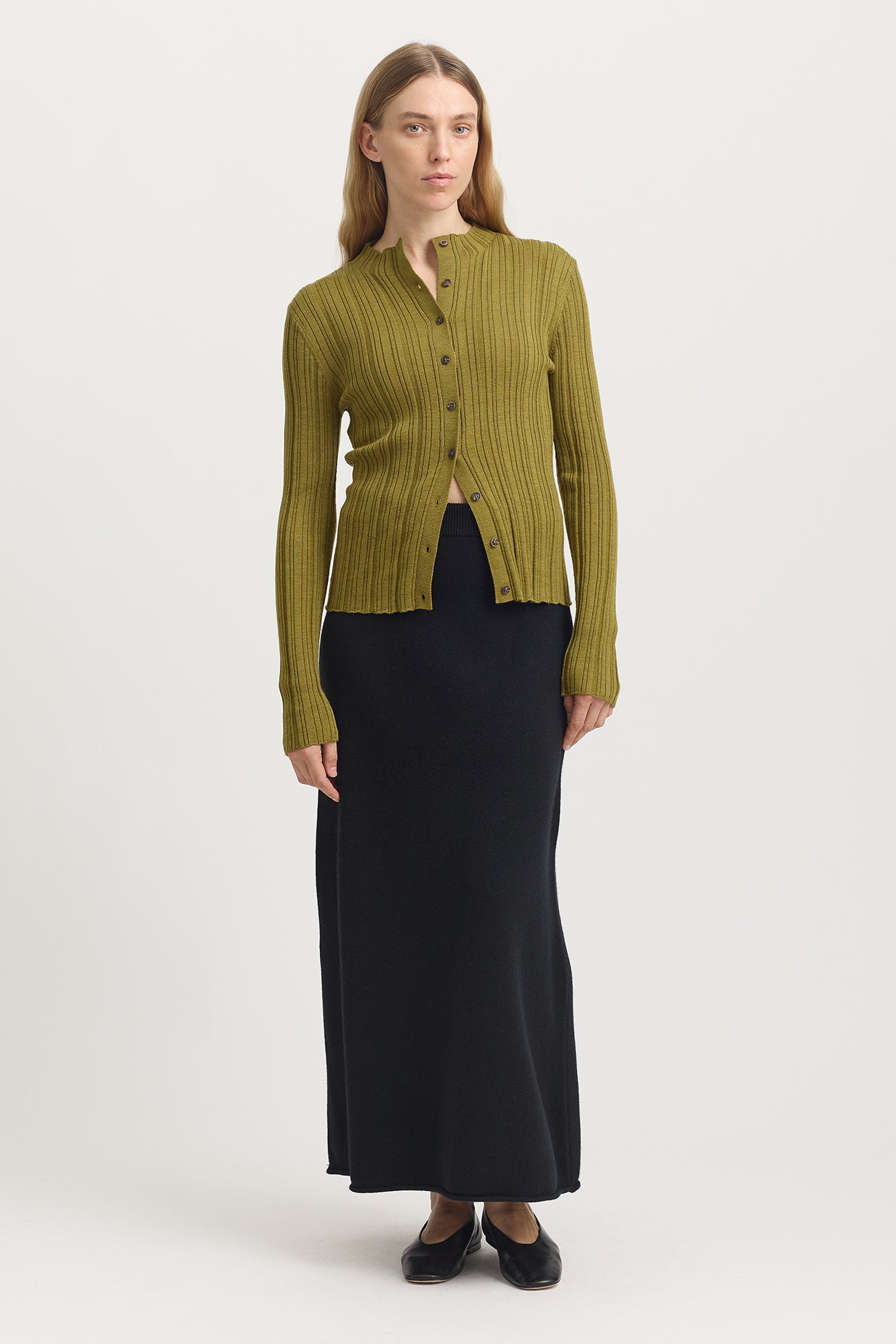 Variegated Rib Cardigan | Cardamon -  - Beechworth Emporium