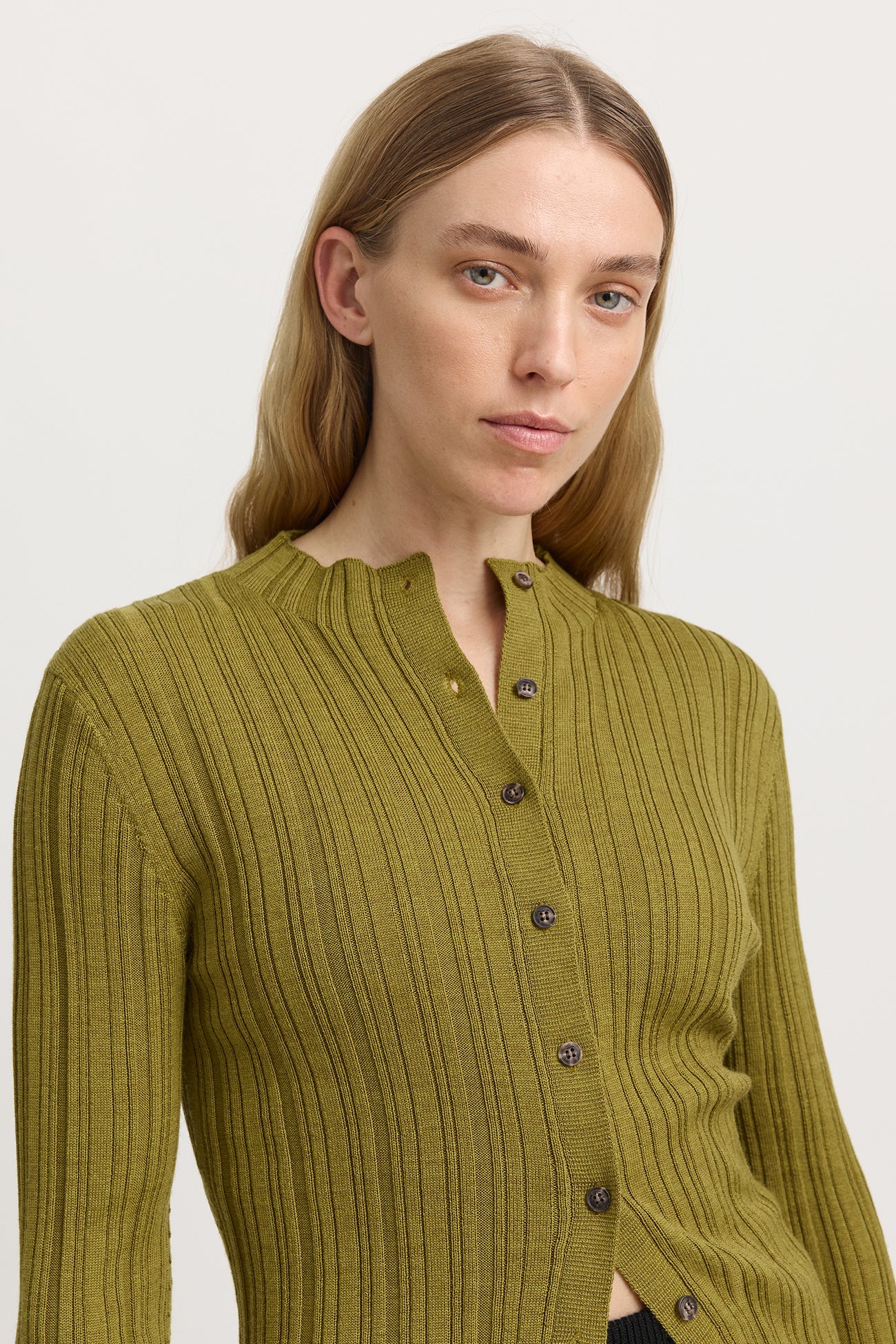 Variegated Rib Cardigan | Cardamon -  - Beechworth Emporium