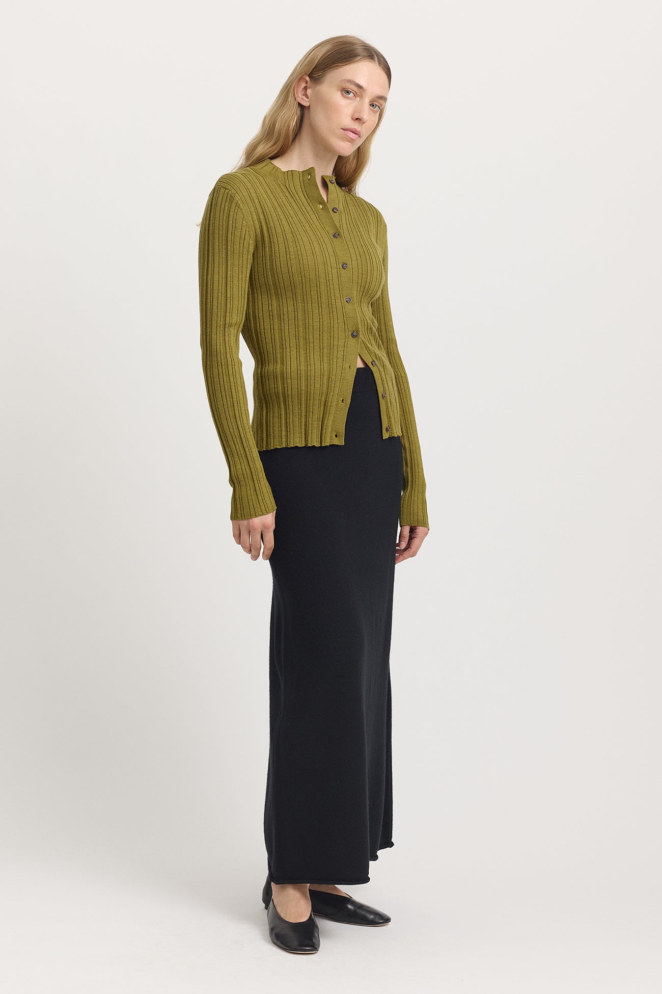 Variegated Rib Cardigan | Cardamon -  - Beechworth Emporium