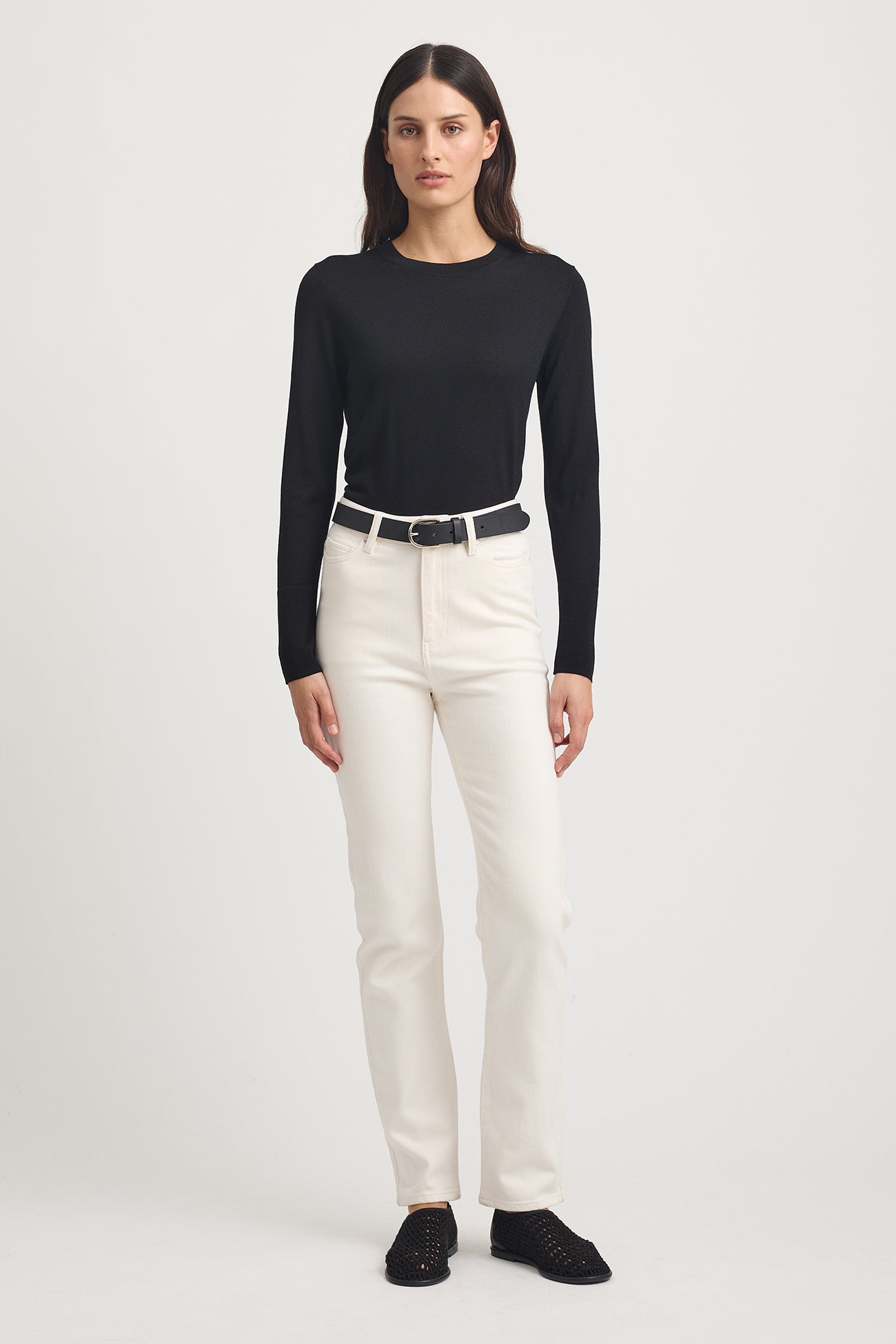 Fine Merino Crew | Black -  - Beechworth Emporium