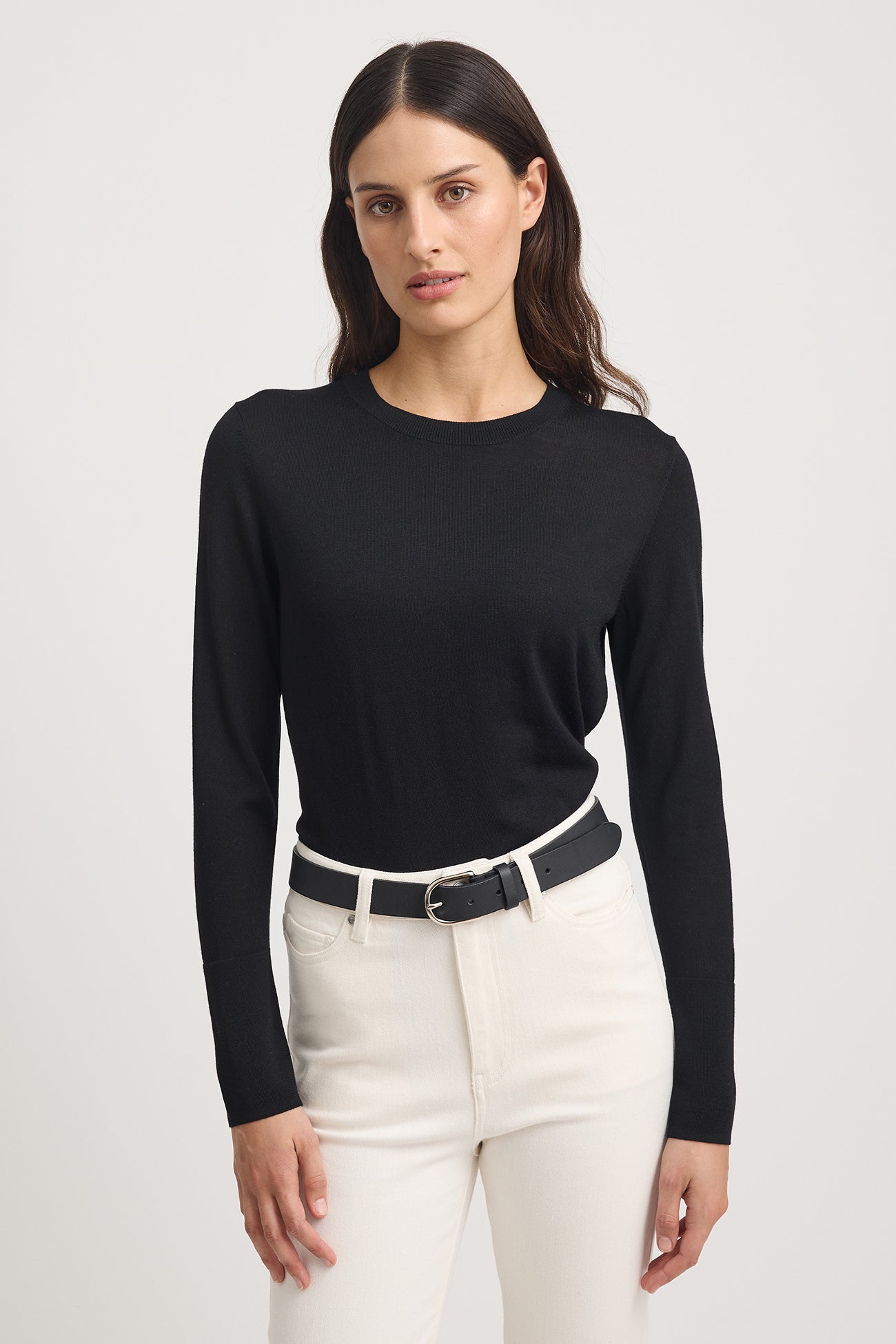 Fine Merino Crew | Black -  - Beechworth Emporium