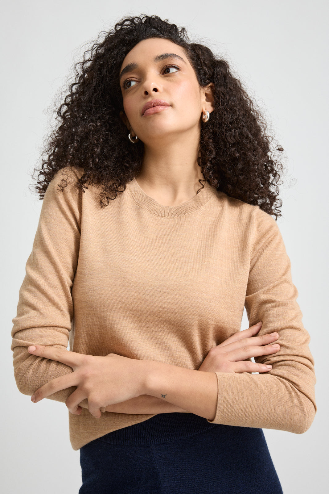 Fine Merino Crew | Cashew -  - Beechworth Emporium