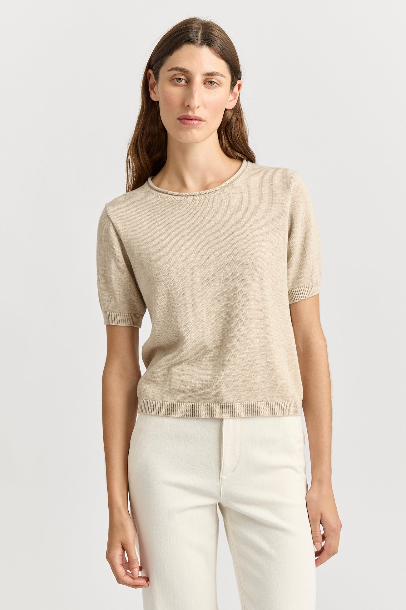 Short Sleeve Knit | Jute