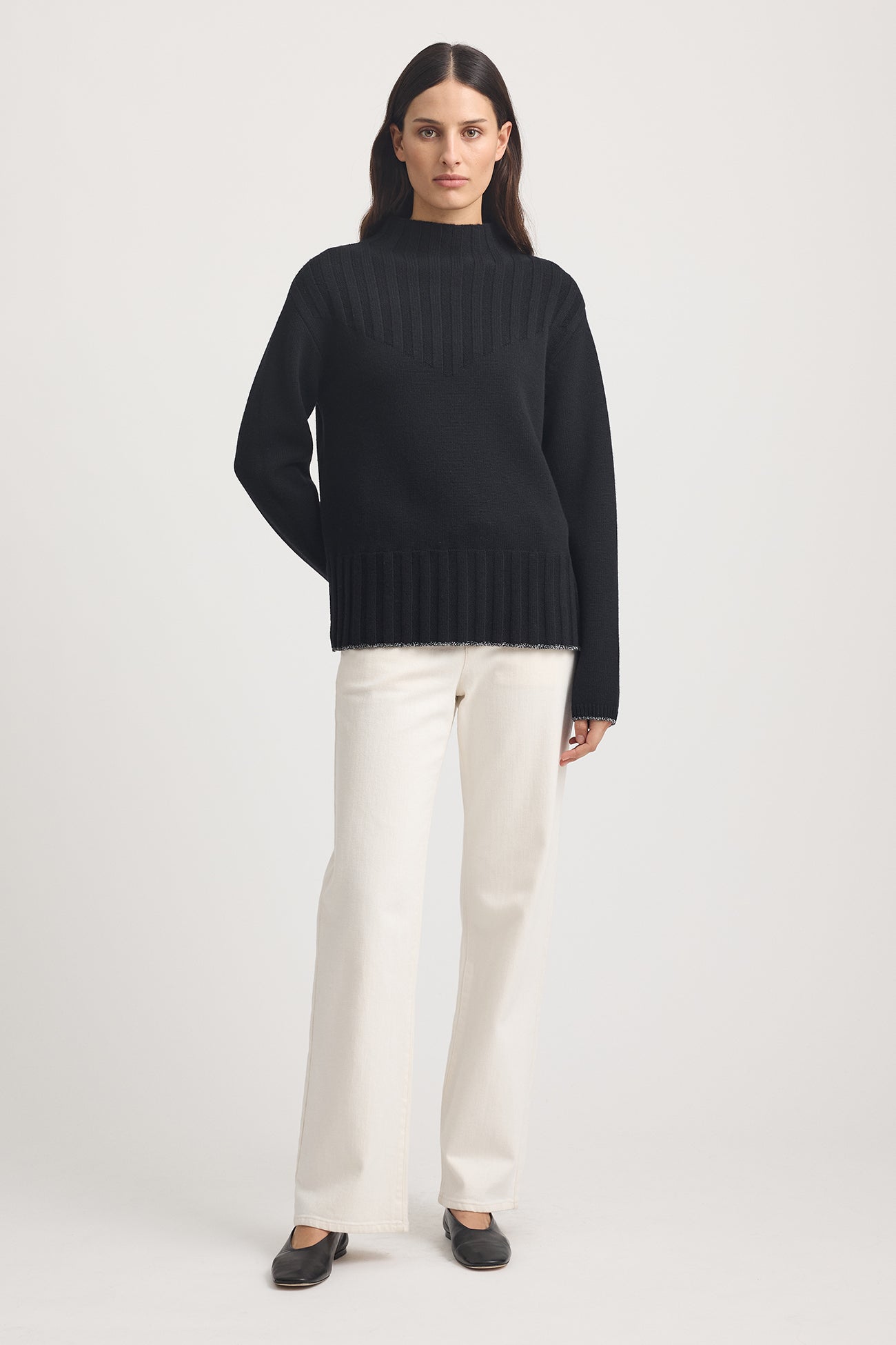 Wide Rib Mock Neck -  - Beechworth Emporium