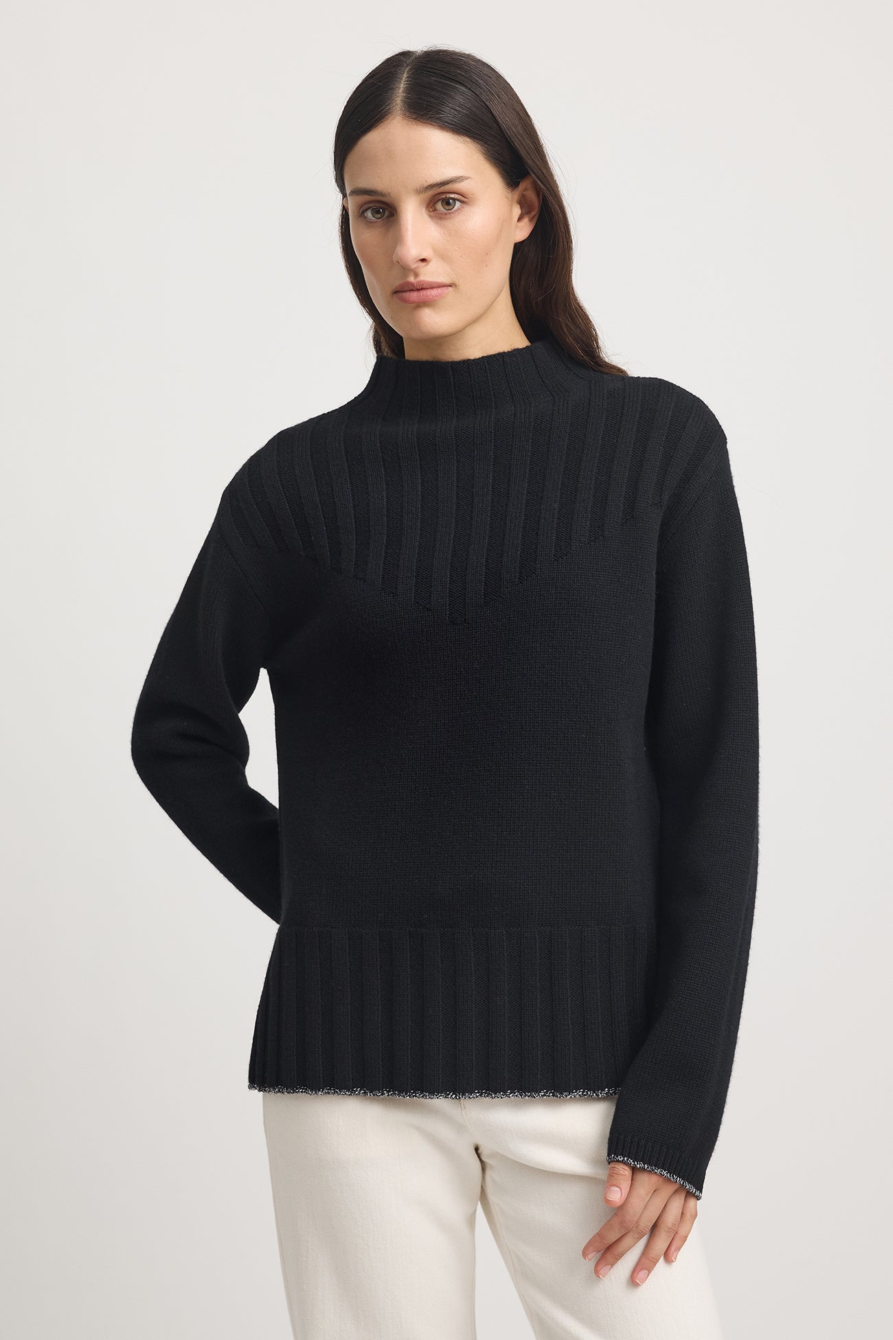 Wide Rib Mock Neck -  - Beechworth Emporium