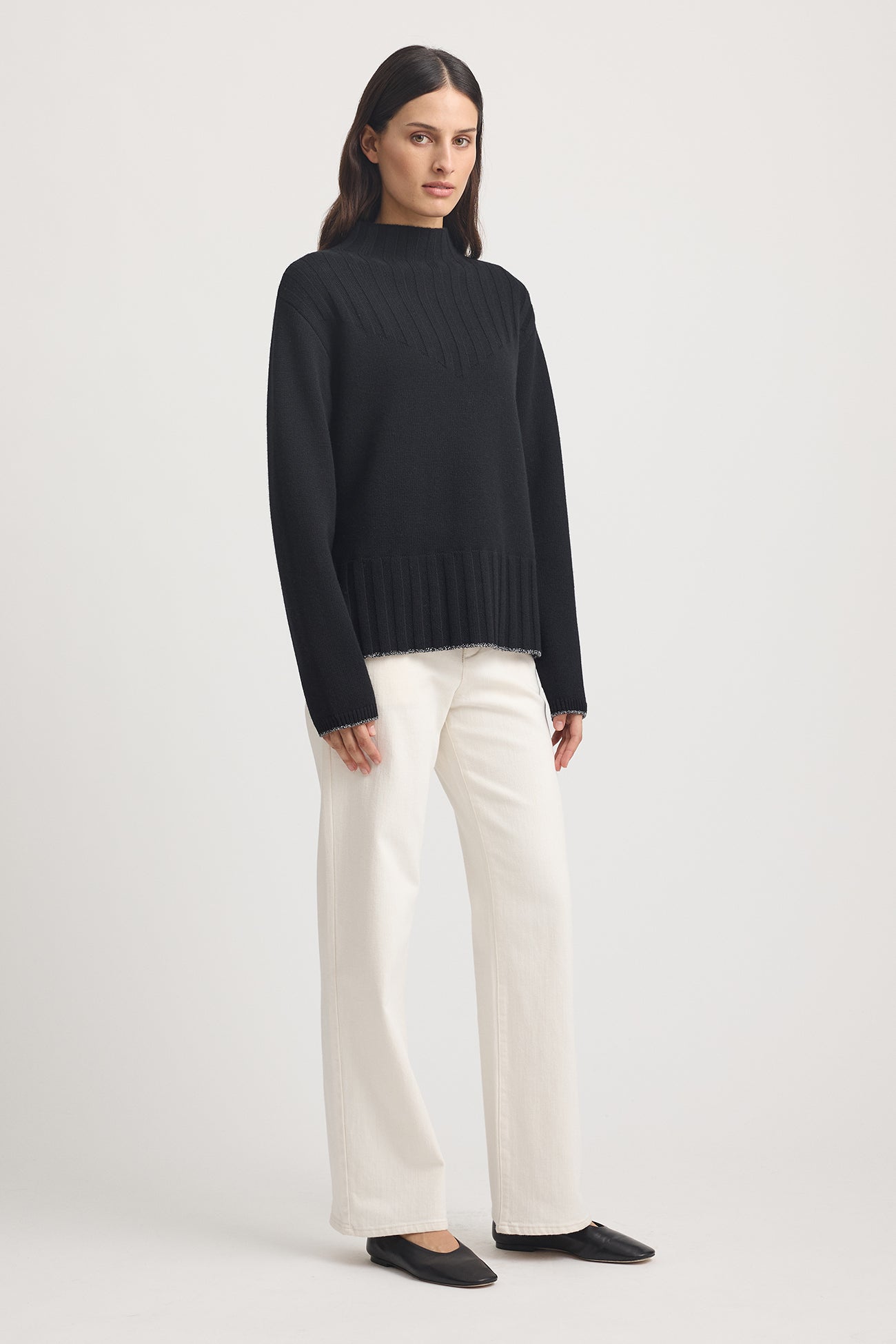 Wide Rib Mock Neck -  - Beechworth Emporium