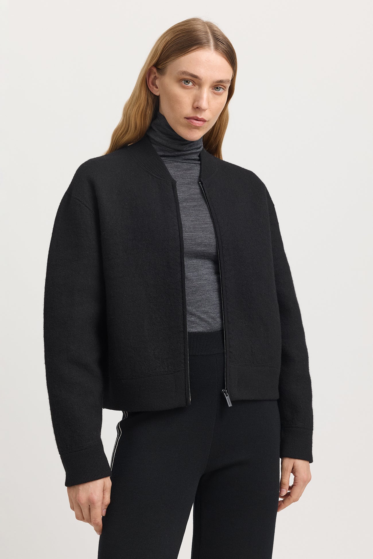 Wool Bomber Jacket | Black -  - Beechworth Emporium
