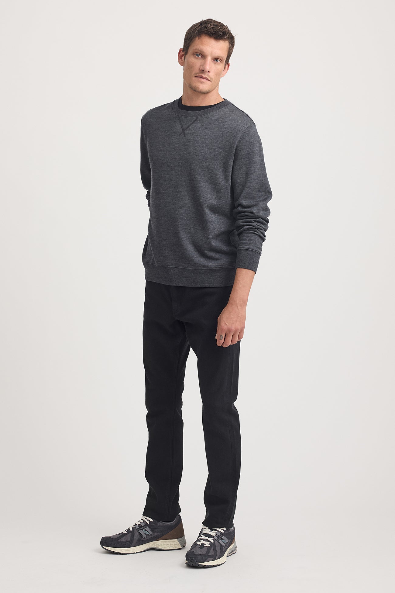 Lounge Crew Sweater | Charcoal -  - Beechworth Emporium