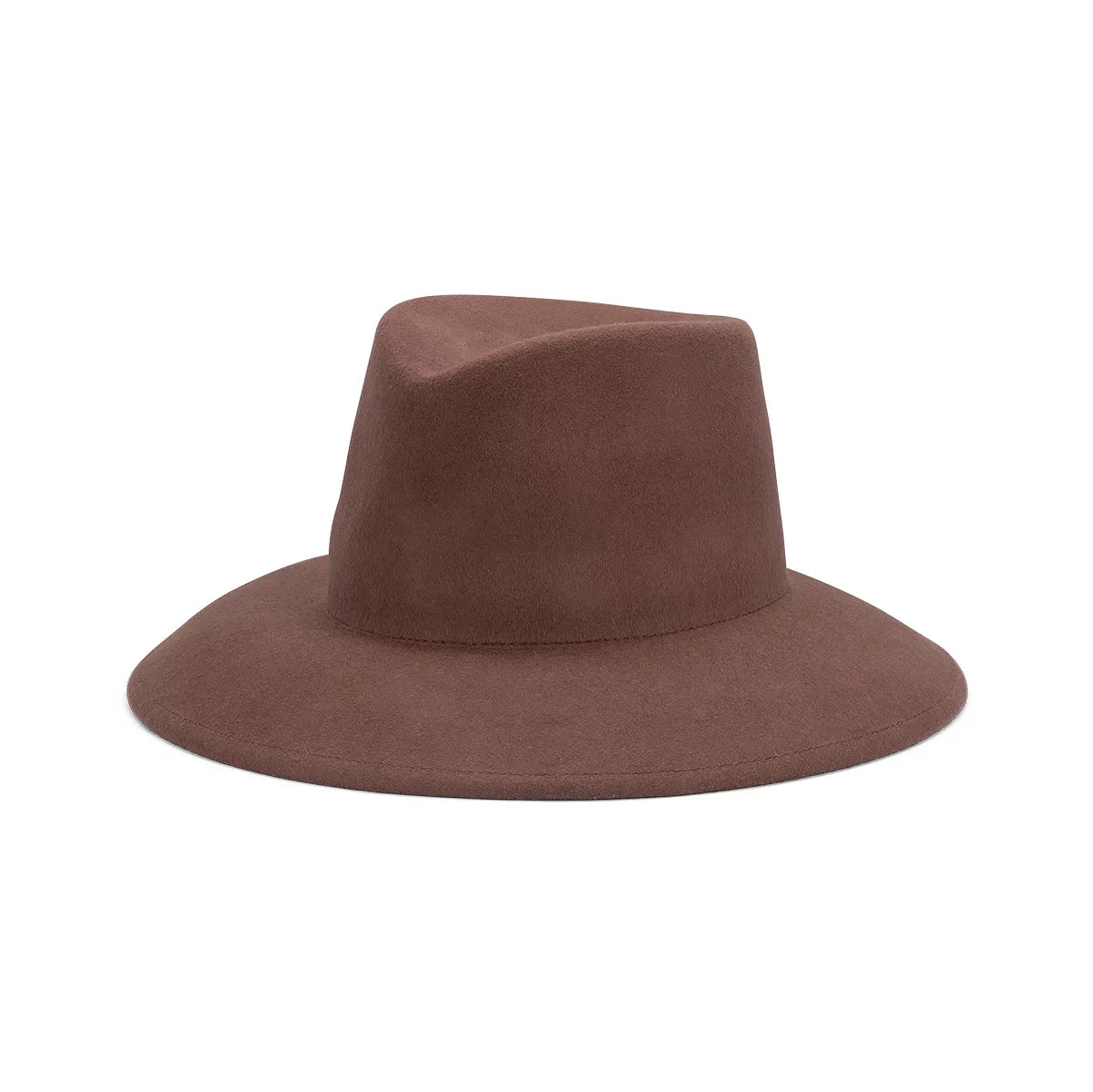 Payton Australian Wool Felt Fedora Untrimmed | Chocolate -  - Beechworth Emporium