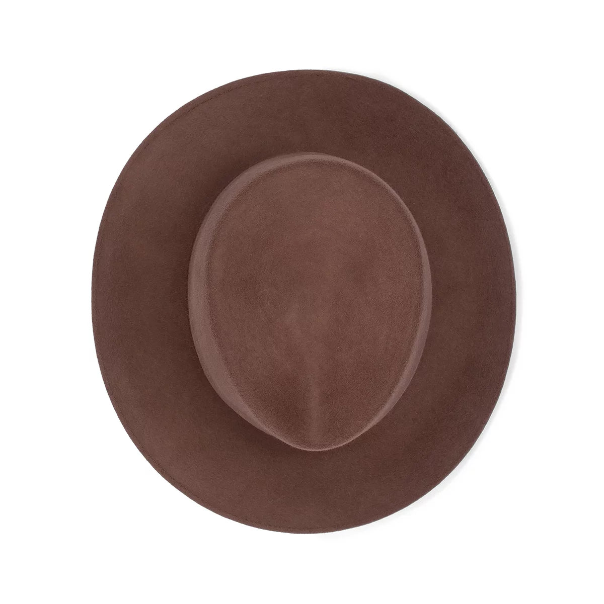 Payton Australian Wool Felt Fedora Untrimmed | Chocolate -  - Beechworth Emporium