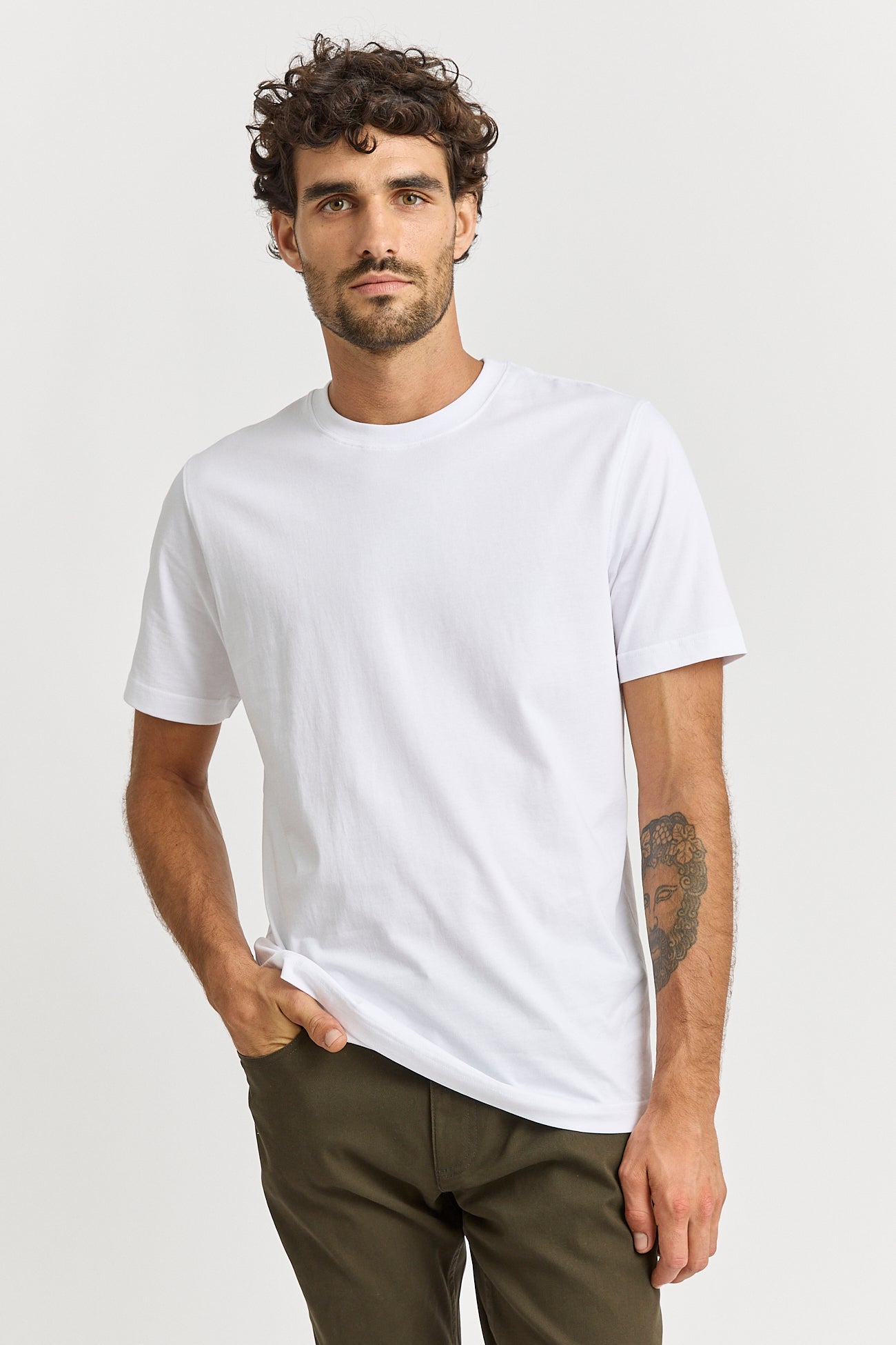 Crew Neck T-Shirt | White