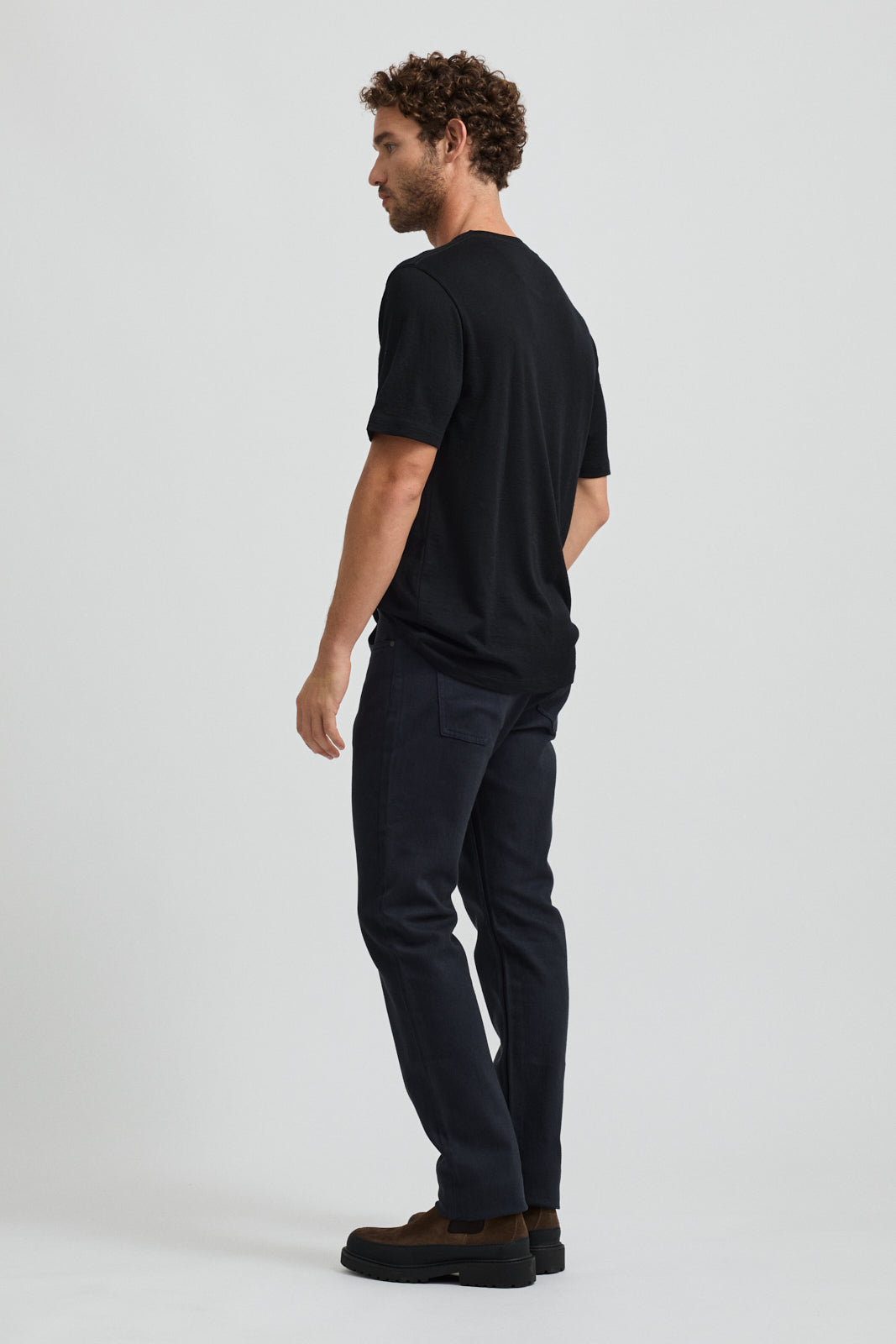 Merino Crew T-Shirt | Black - Toorallie - Beechworth Emporium