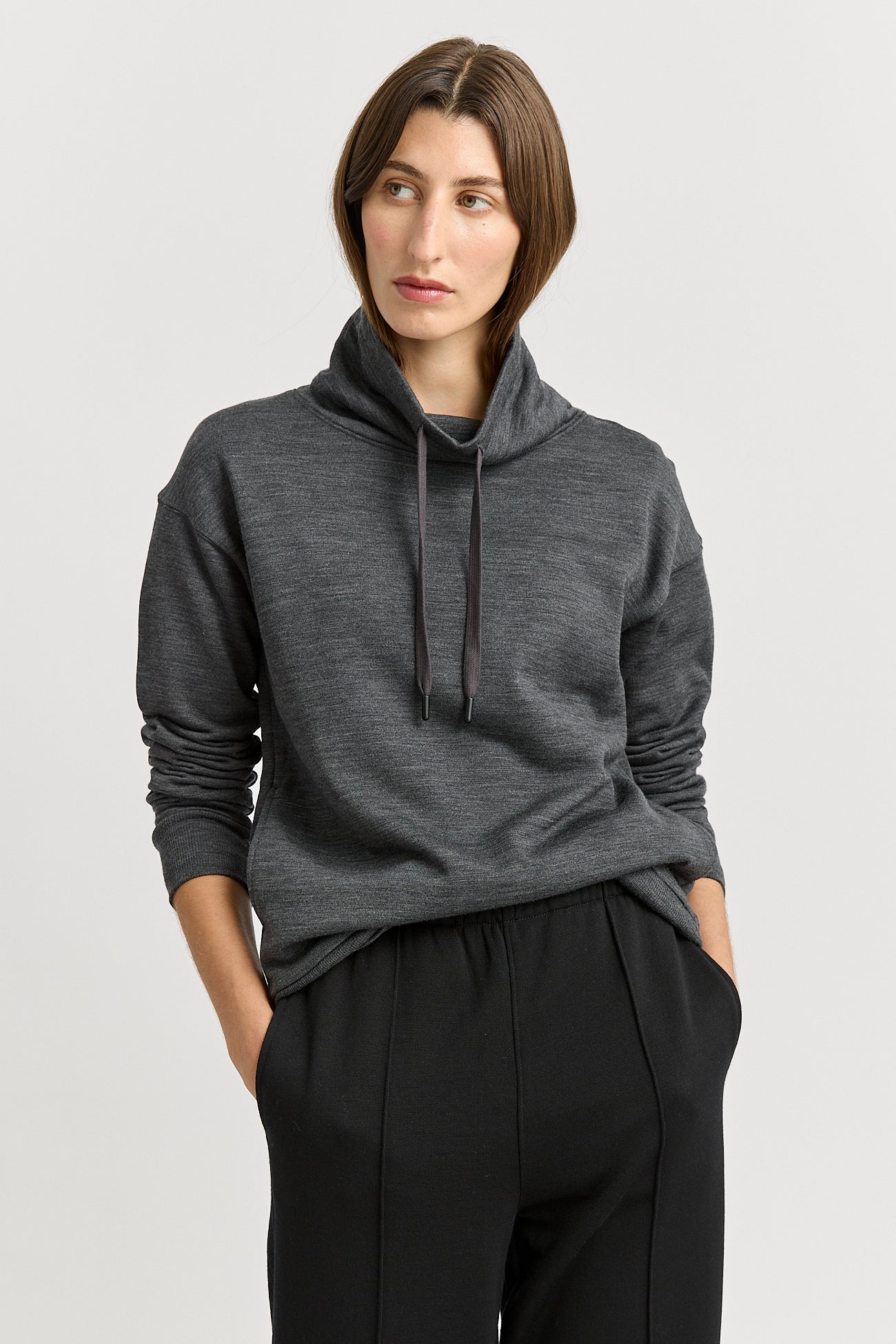 Lounge Funnel Neck | Charcoal -  - Beechworth Emporium