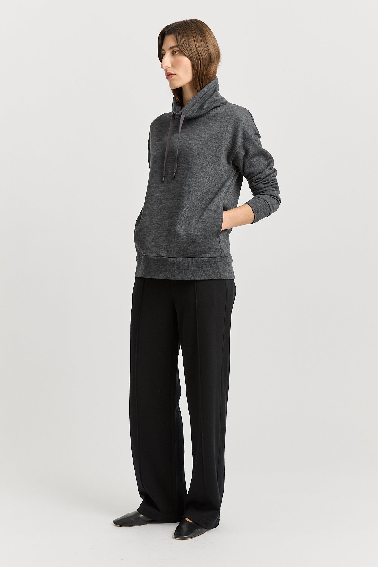 Lounge Funnel Neck | Charcoal -  - Beechworth Emporium