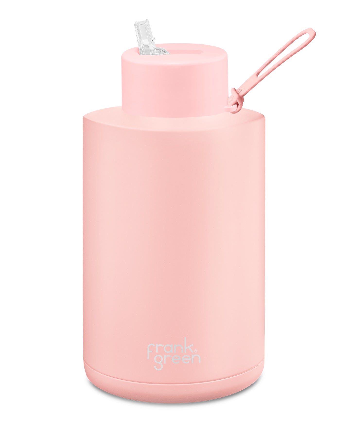 Ceramic Reusable Bottle w Straw Lid 68oz | Blushed - Frank Green - Beechworth Emporium