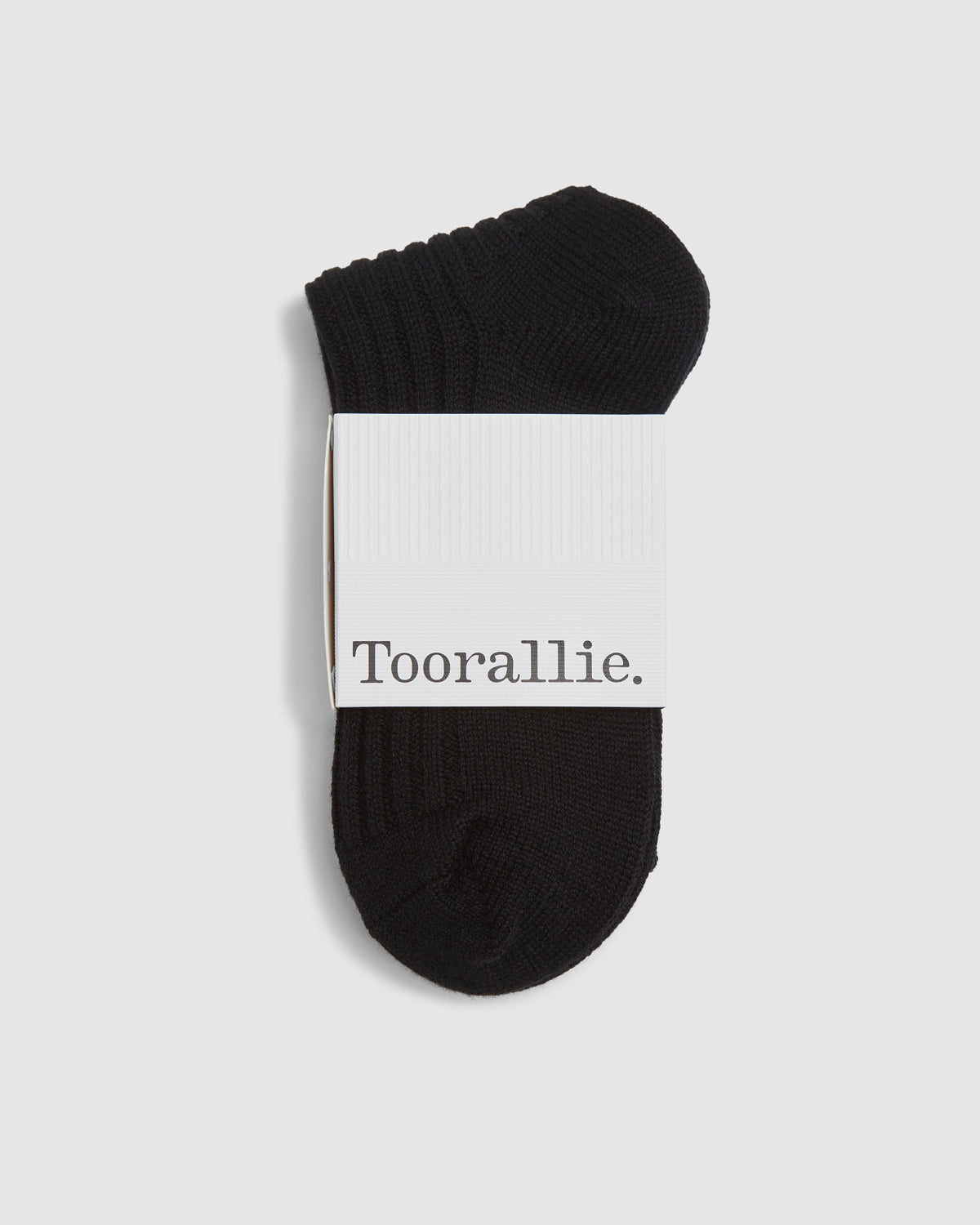 Ribbed Merino Sock | Black - Toorallie - Beechworth Emporium