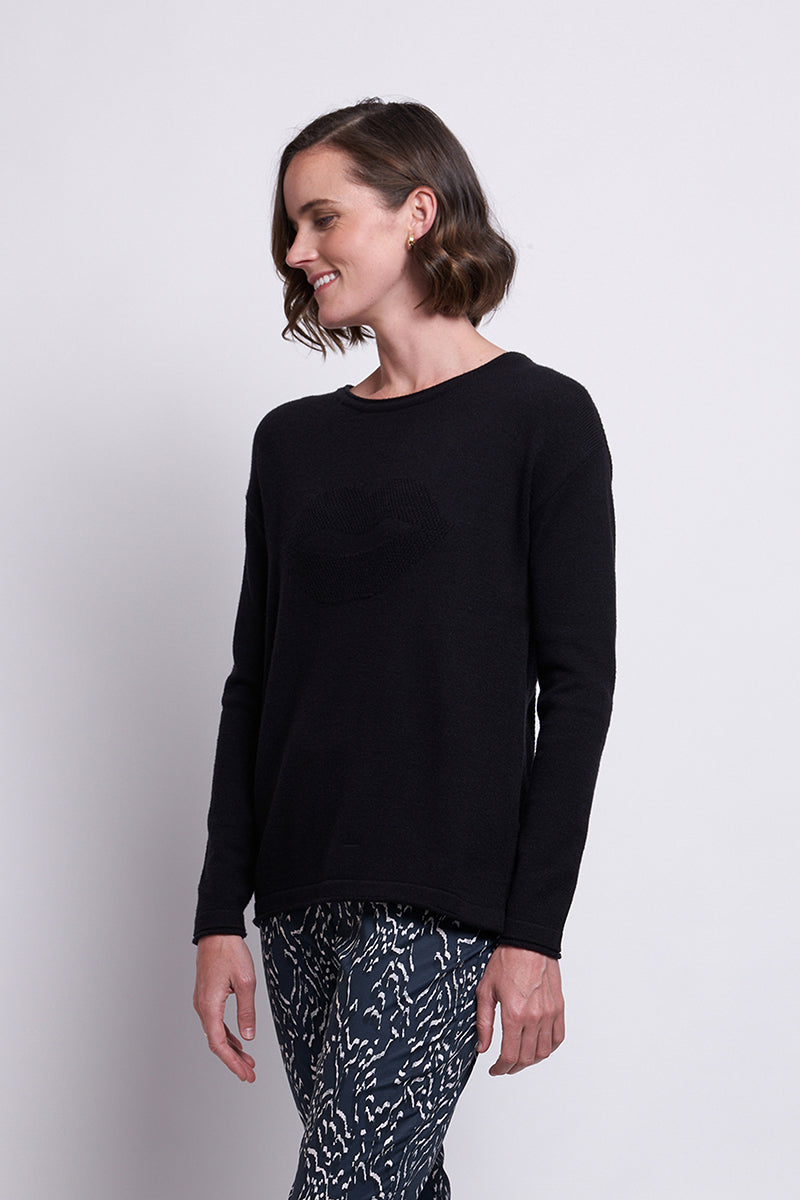 Neat & Sweet Top | Black - Foil - Beechworth Emporium