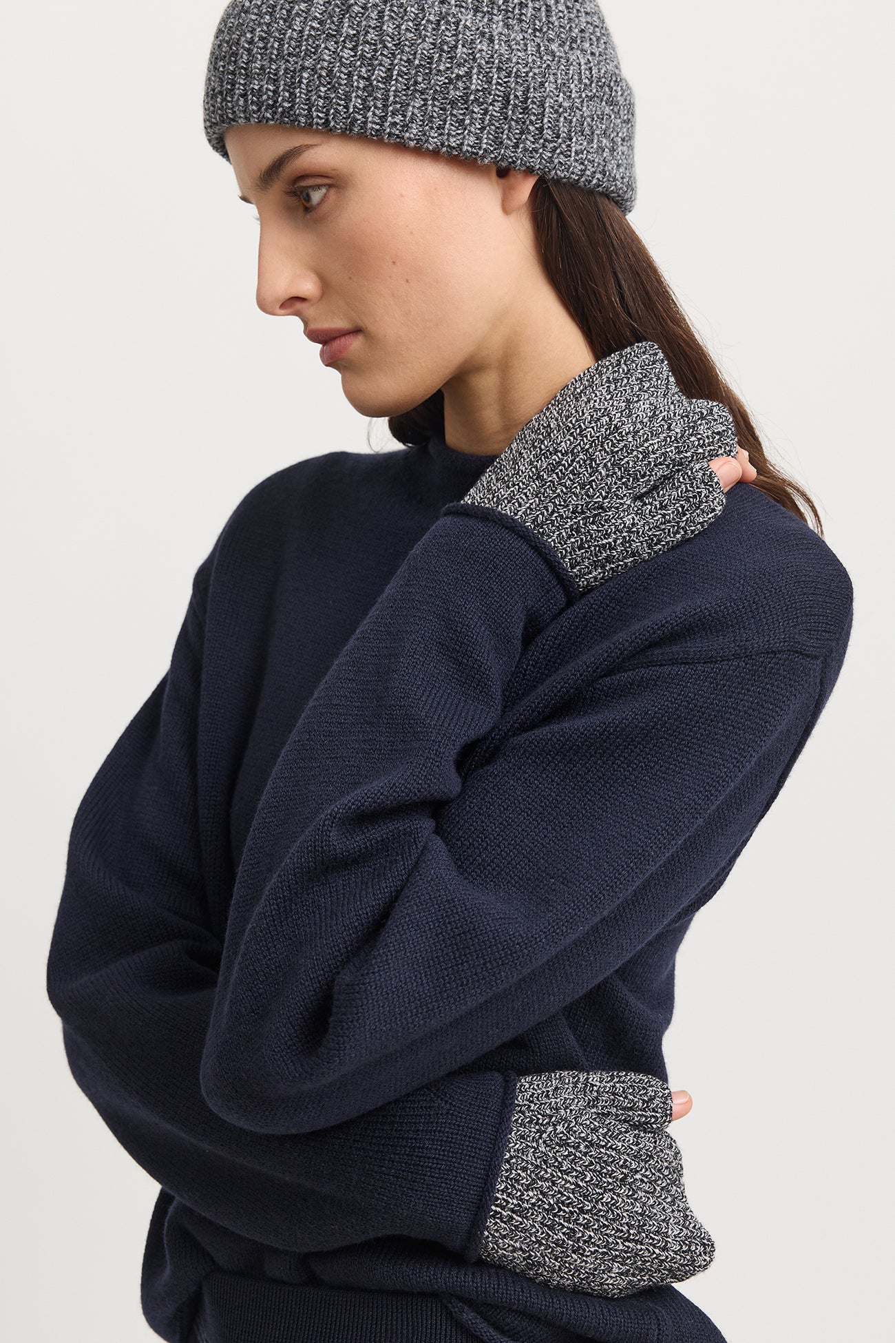 Open End Mitten | Black & White -  - Beechworth Emporium