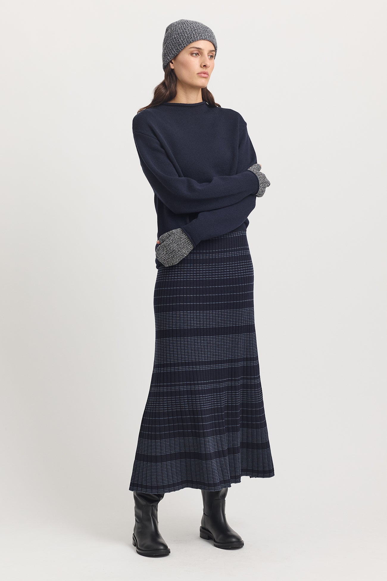 Open End Mitten | Black & White -  - Beechworth Emporium