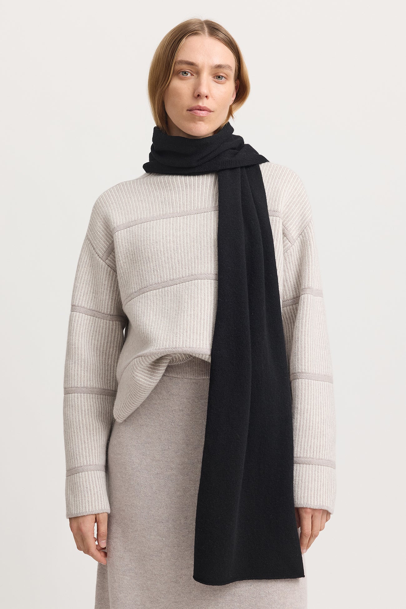 Fine Wool Scarf | Black -  - Beechworth Emporium