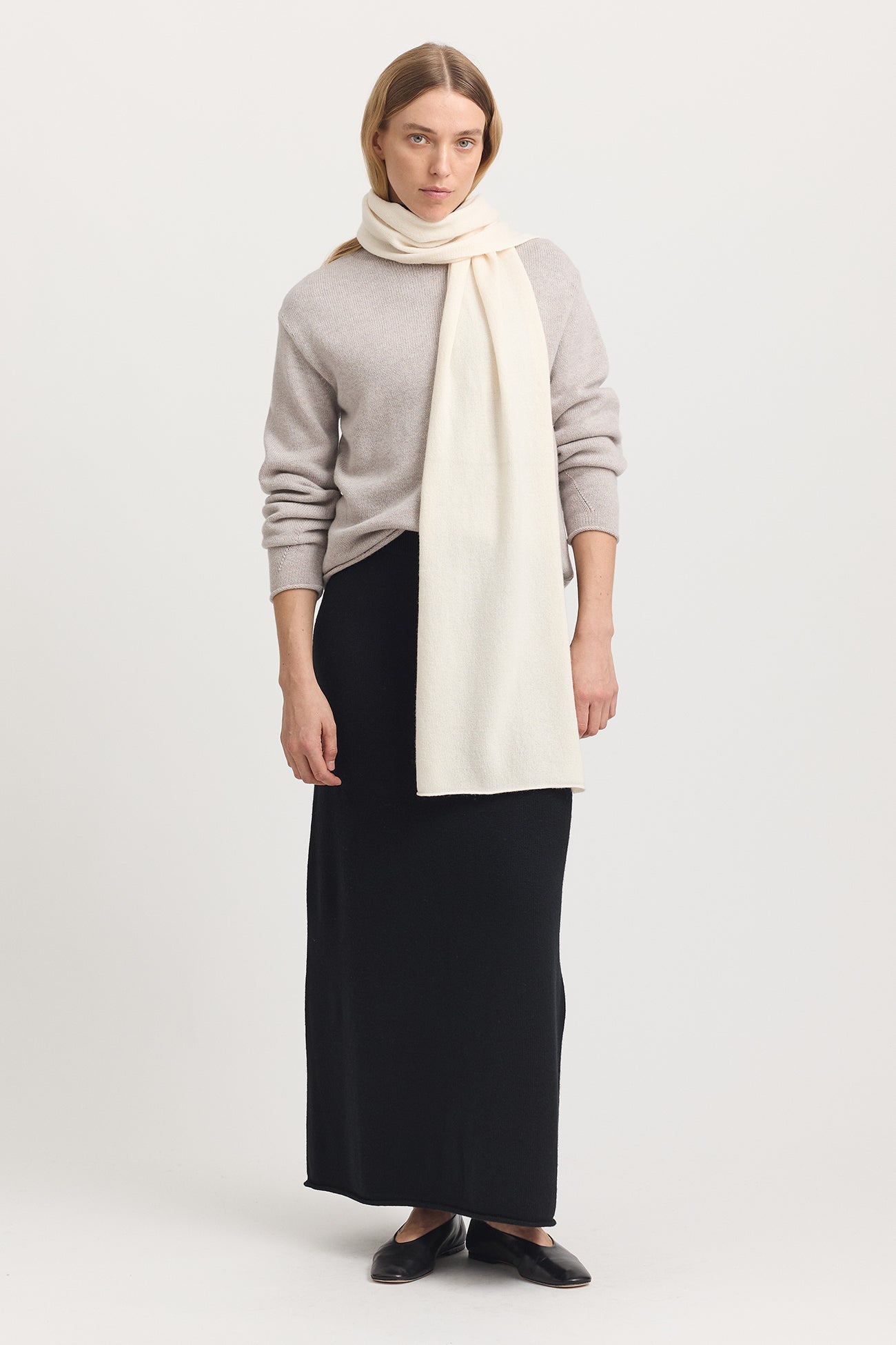 Fine Wool Scarf | Ivory -  - Beechworth Emporium