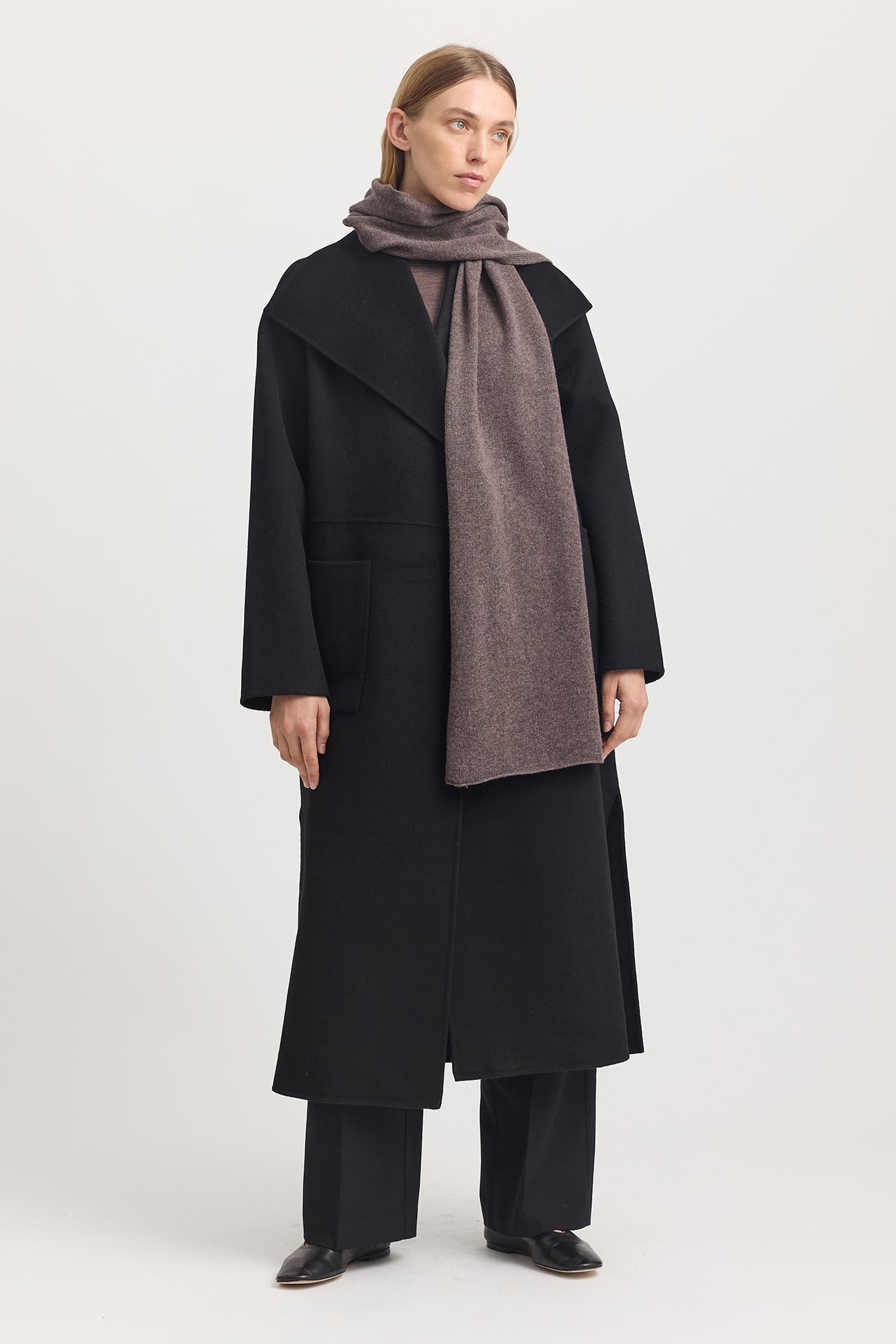 Fine Wool Scarf | Mocha