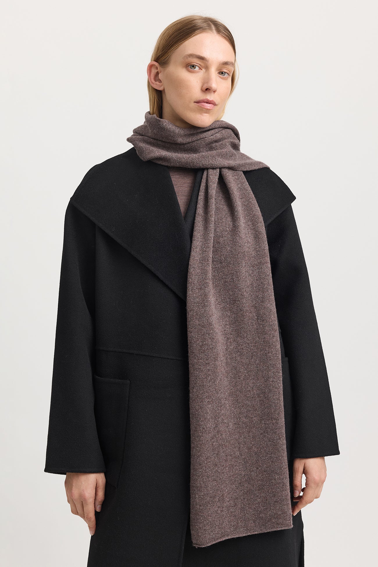 Fine Wool Scarf | Mocha