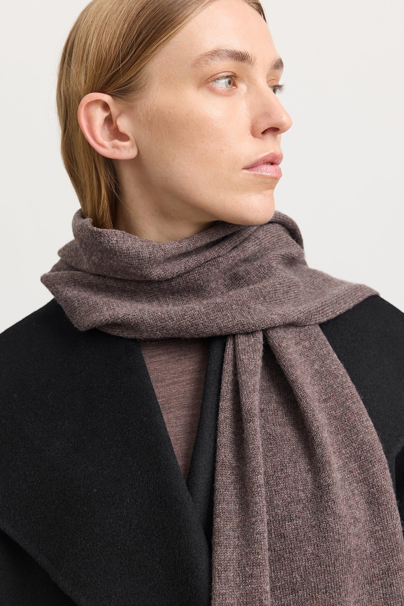 Fine Wool Scarf | Mocha