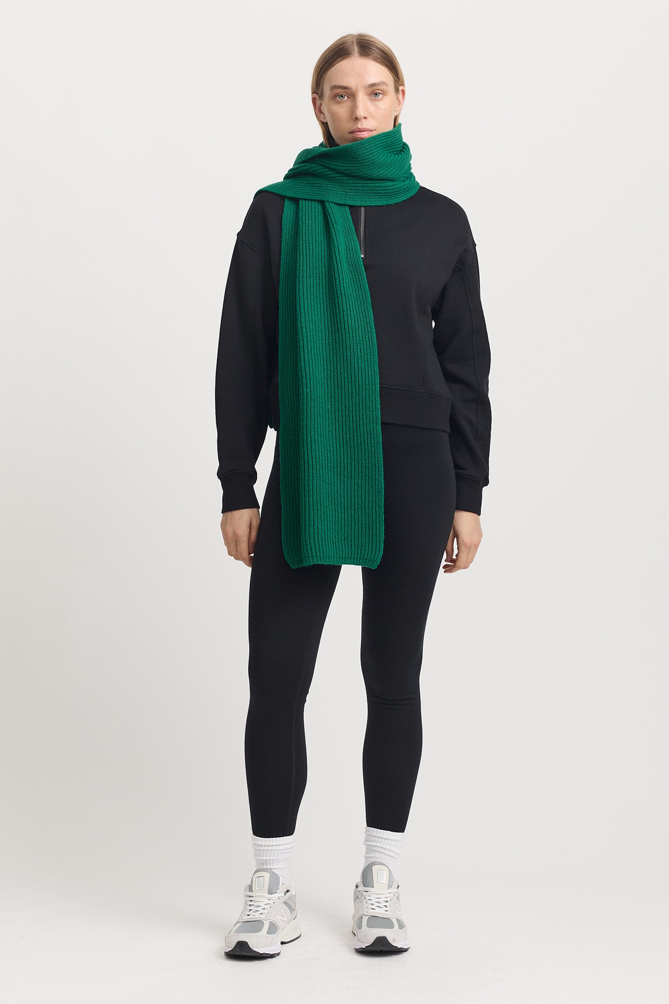 Merino Rib Scarf | Lush Green -  - Beechworth Emporium