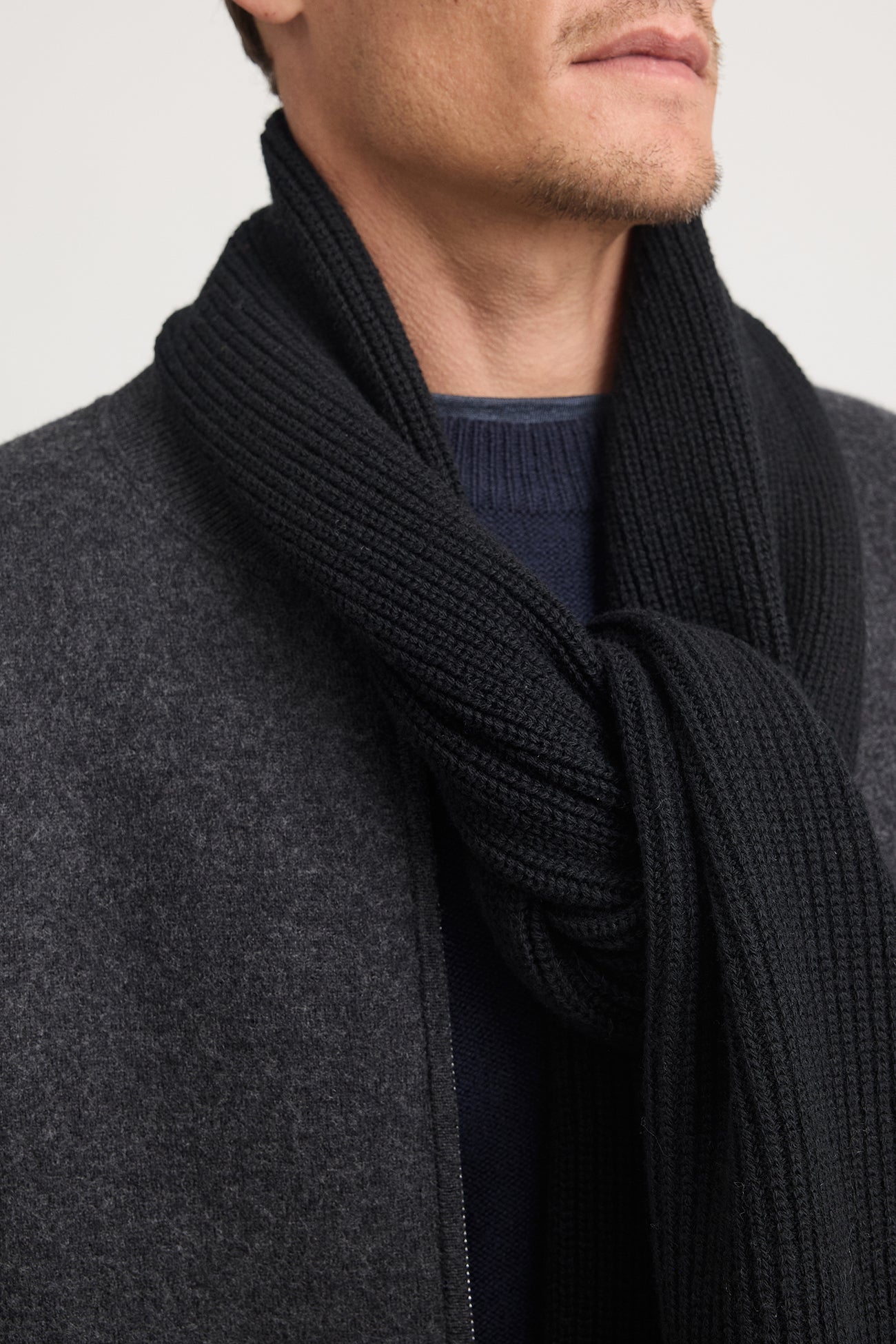 Rib Knit Scarf | Black -  - Beechworth Emporium