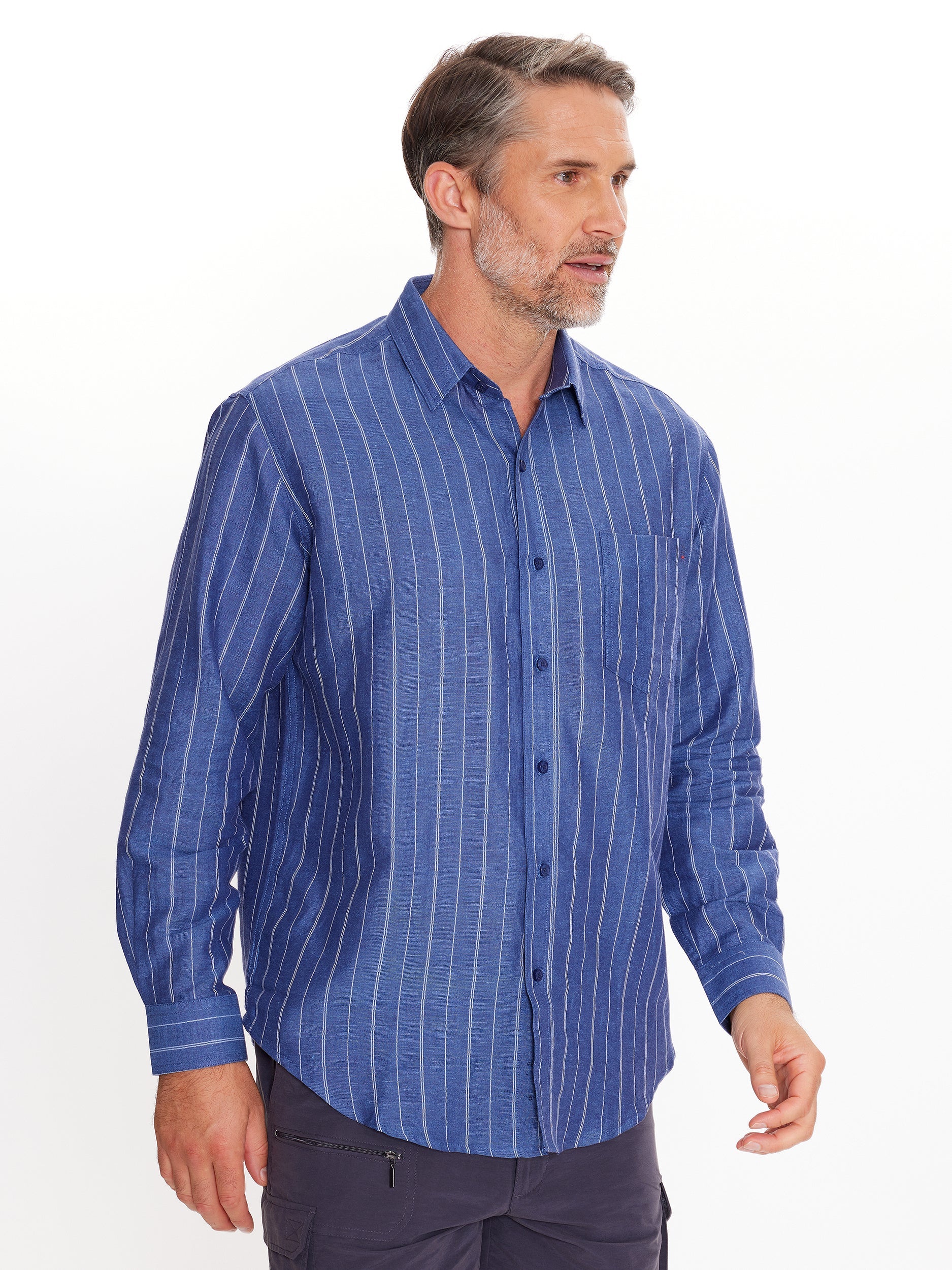 Provence Long Sleeve Linen Shirt | Elemental - Breakaway - Beechworth Emporium