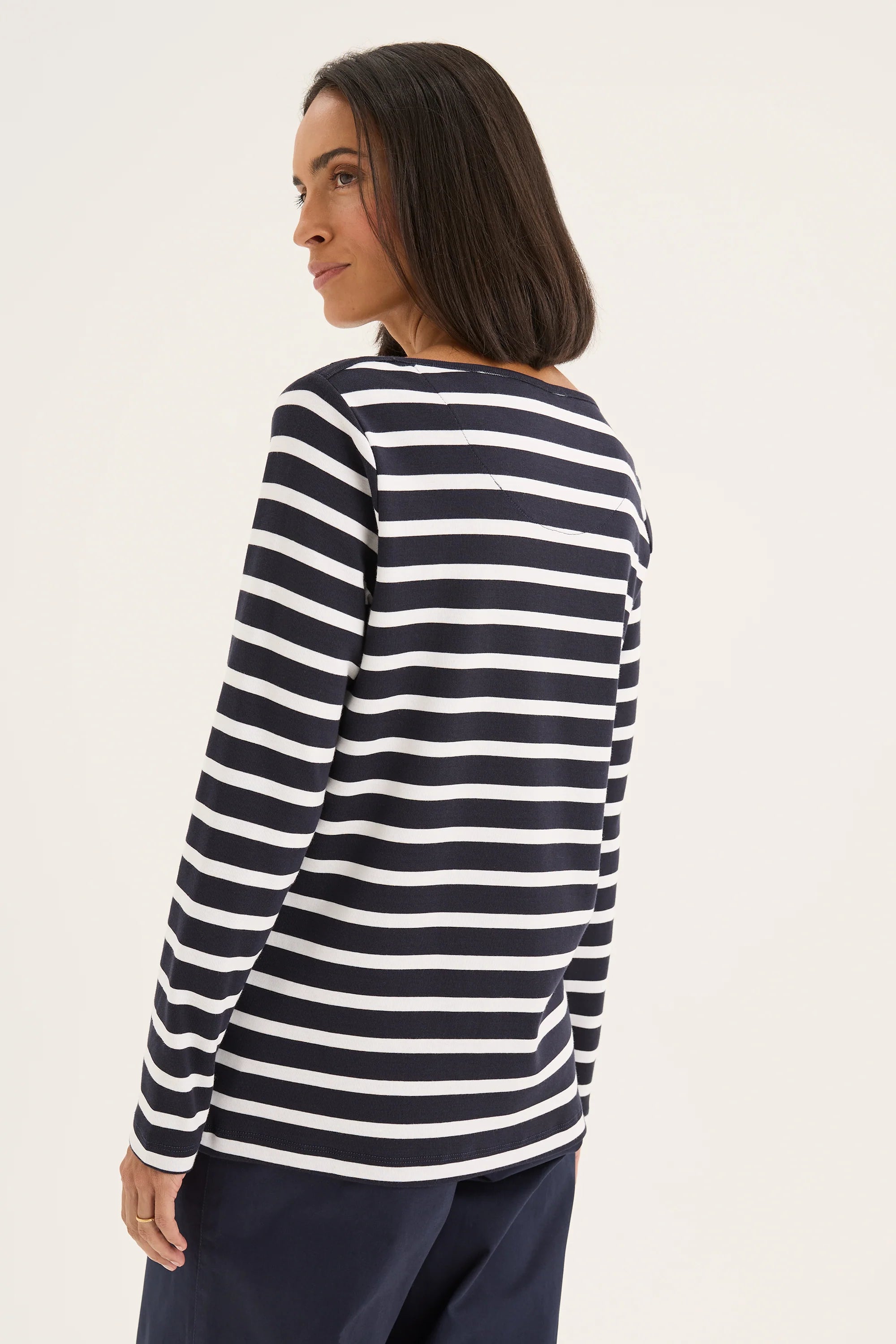 Boardwalk Tee | Navy/White