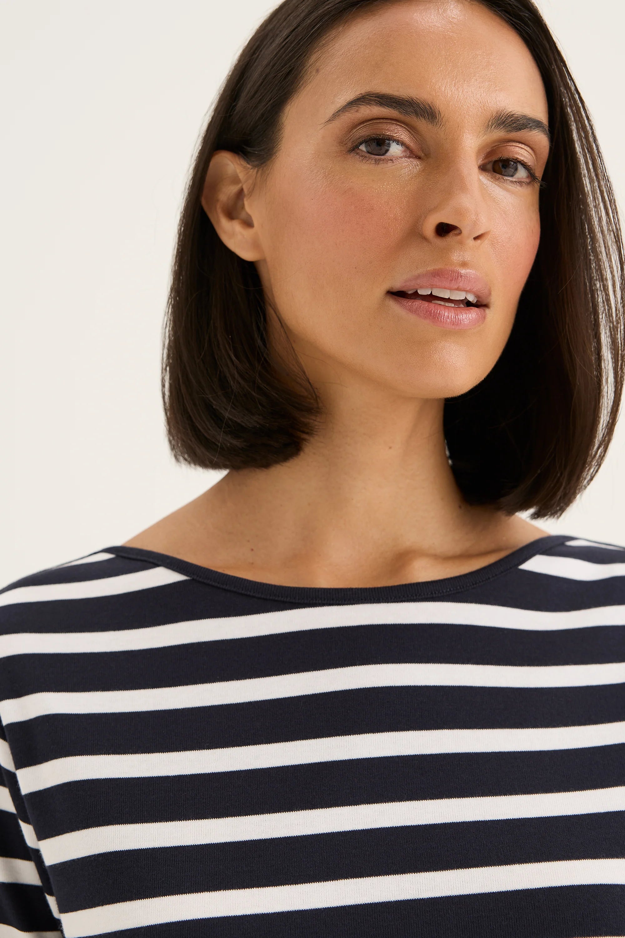 Boardwalk Tee | Navy/White