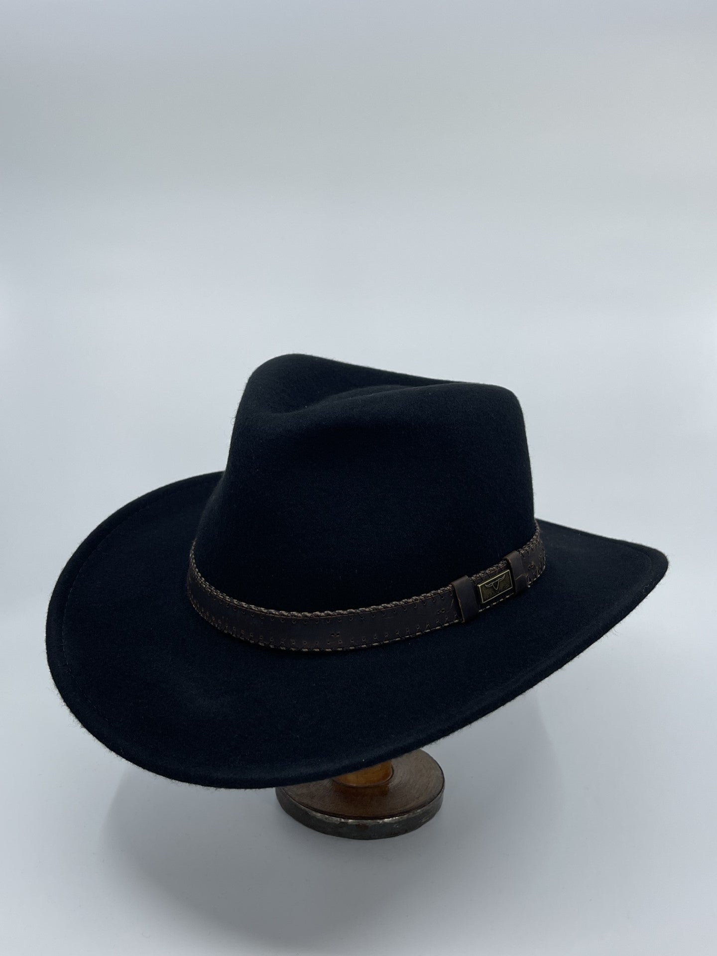 Buck Flinders Wool Felt Outback Hat | Black -  - Beechworth Emporium
